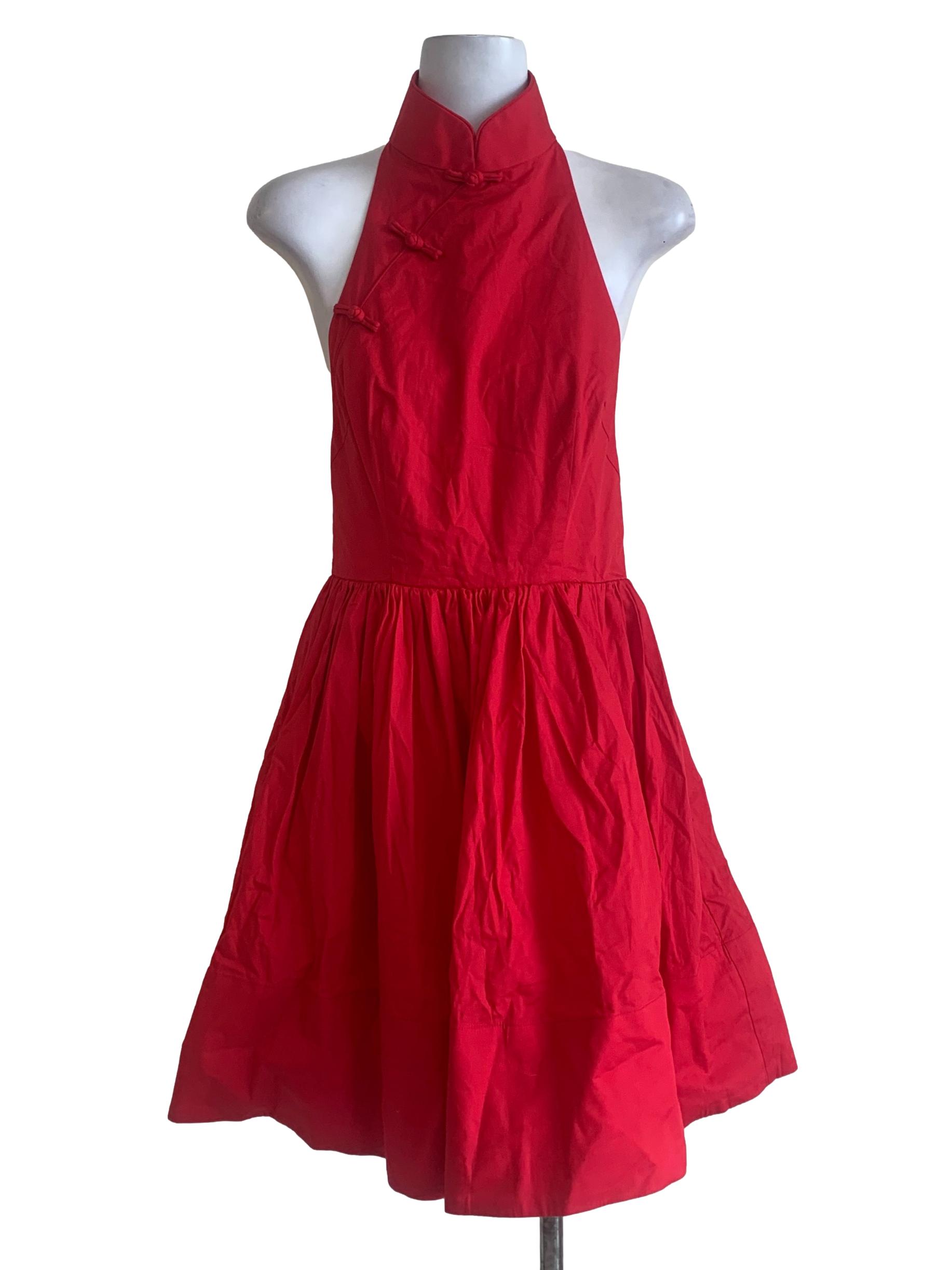 Red Strapless Dress