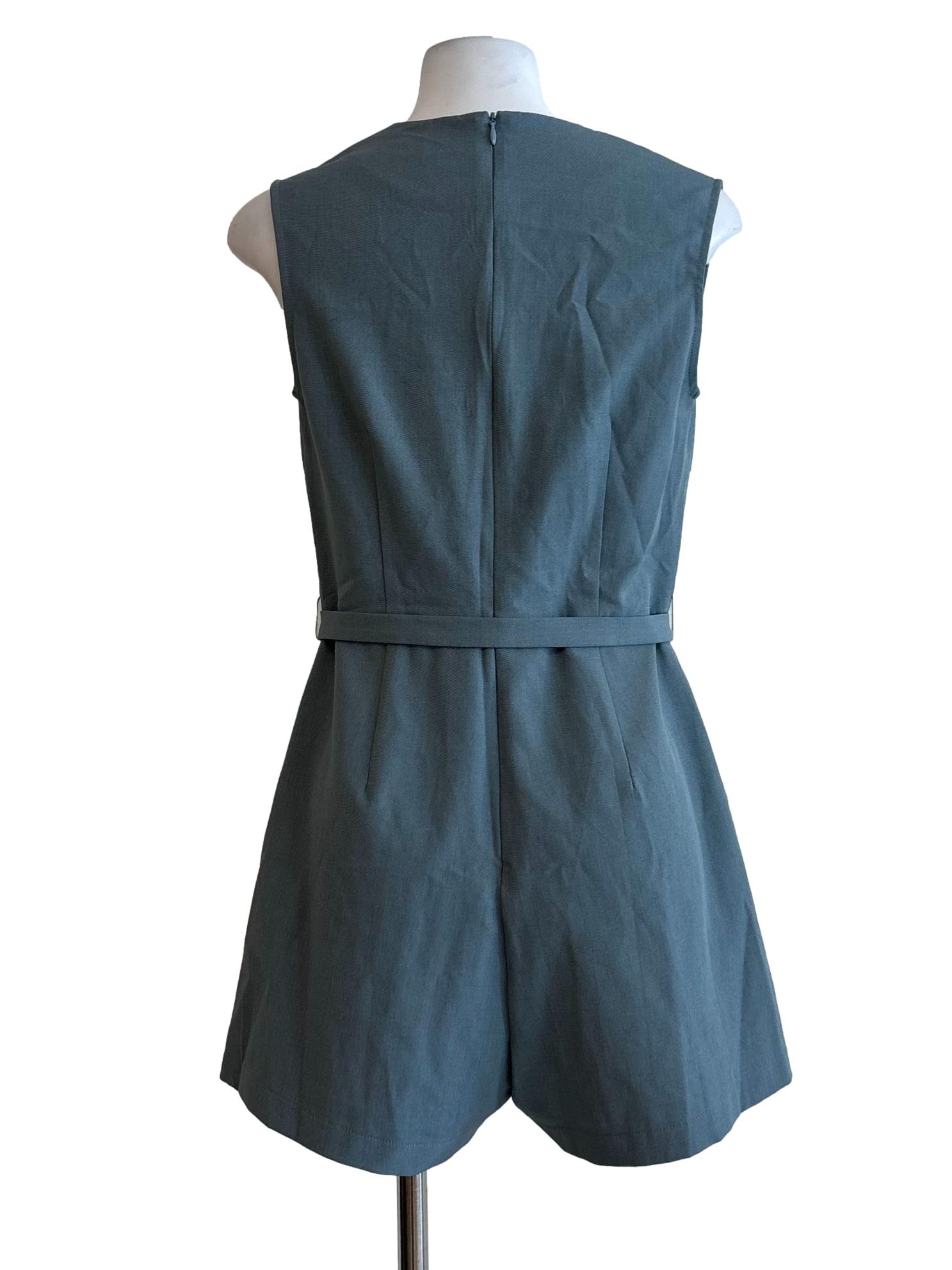 Teal Sleeveless Romper