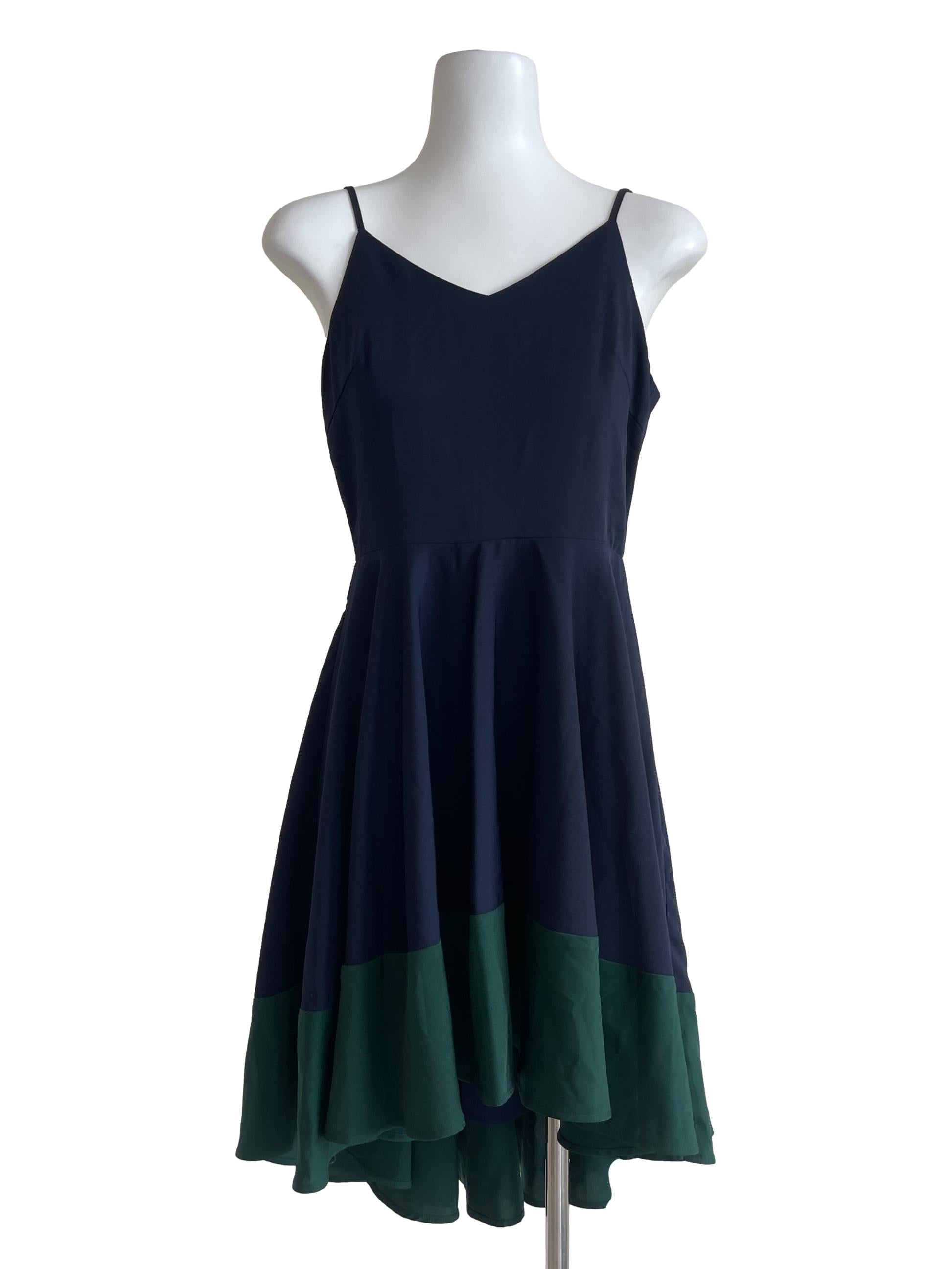 Blue Black Mini Dress