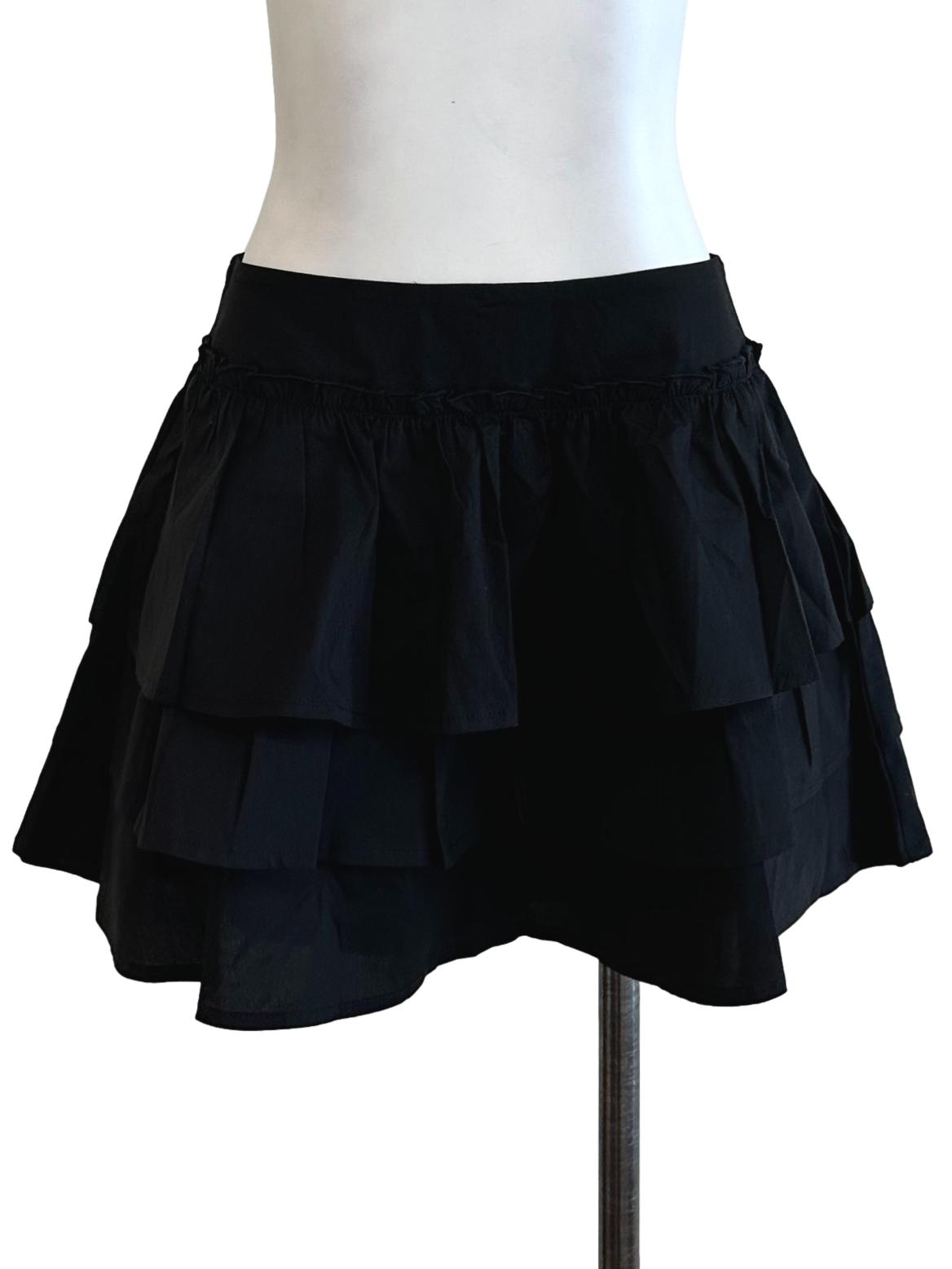 Black Layer Skort