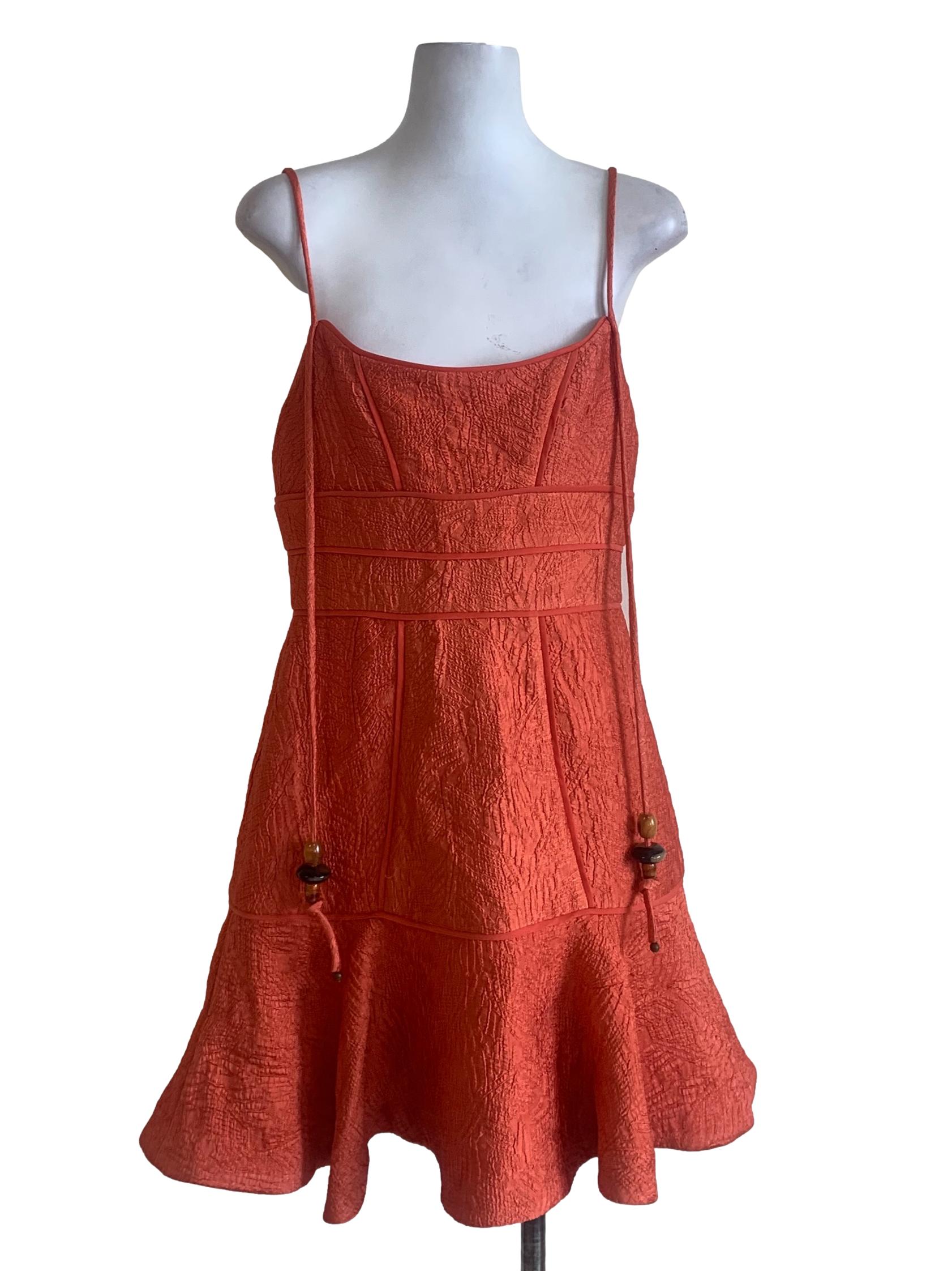 Squash Orange Babydoll Dress