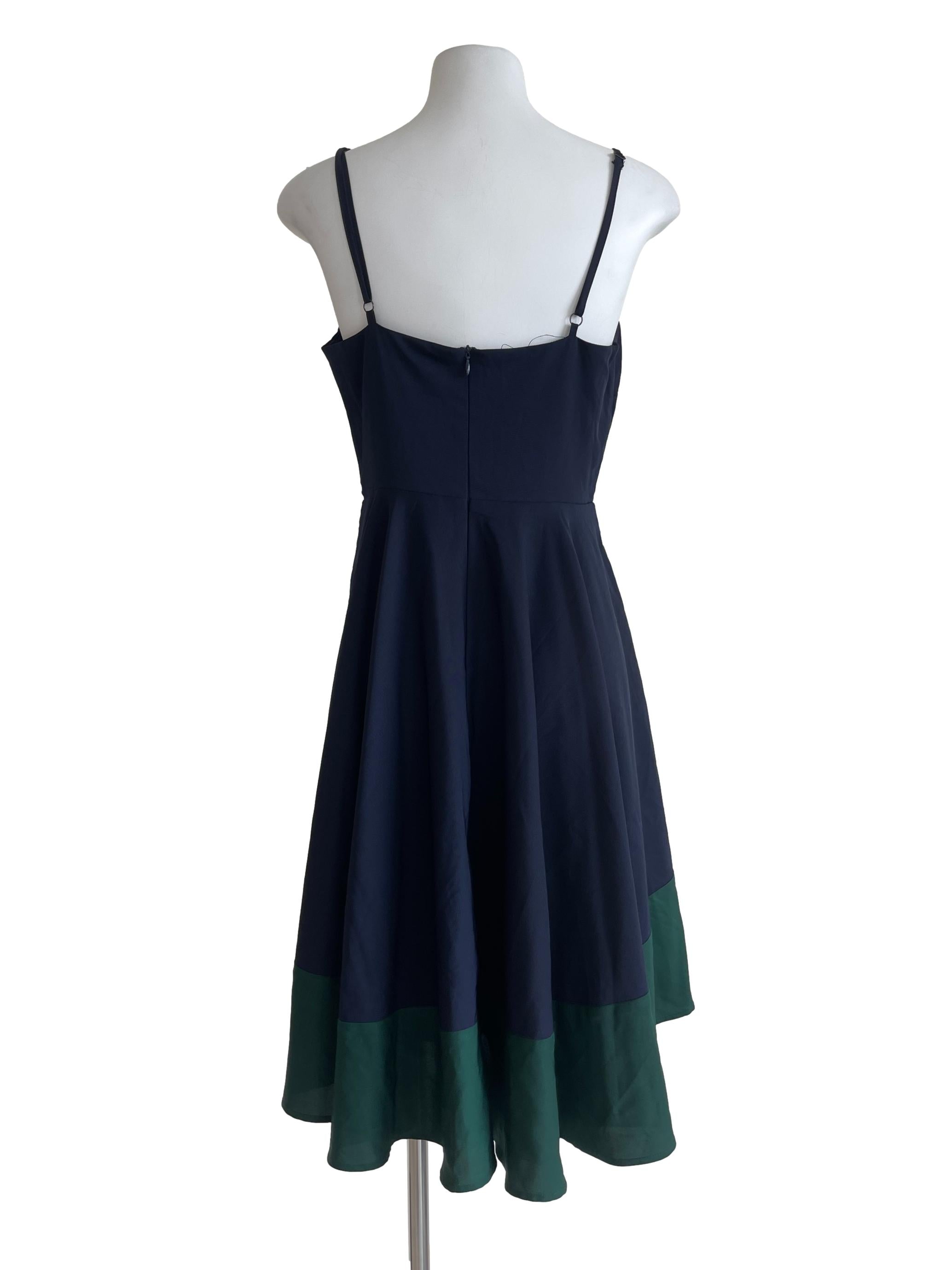 Blue Black Mini Dress