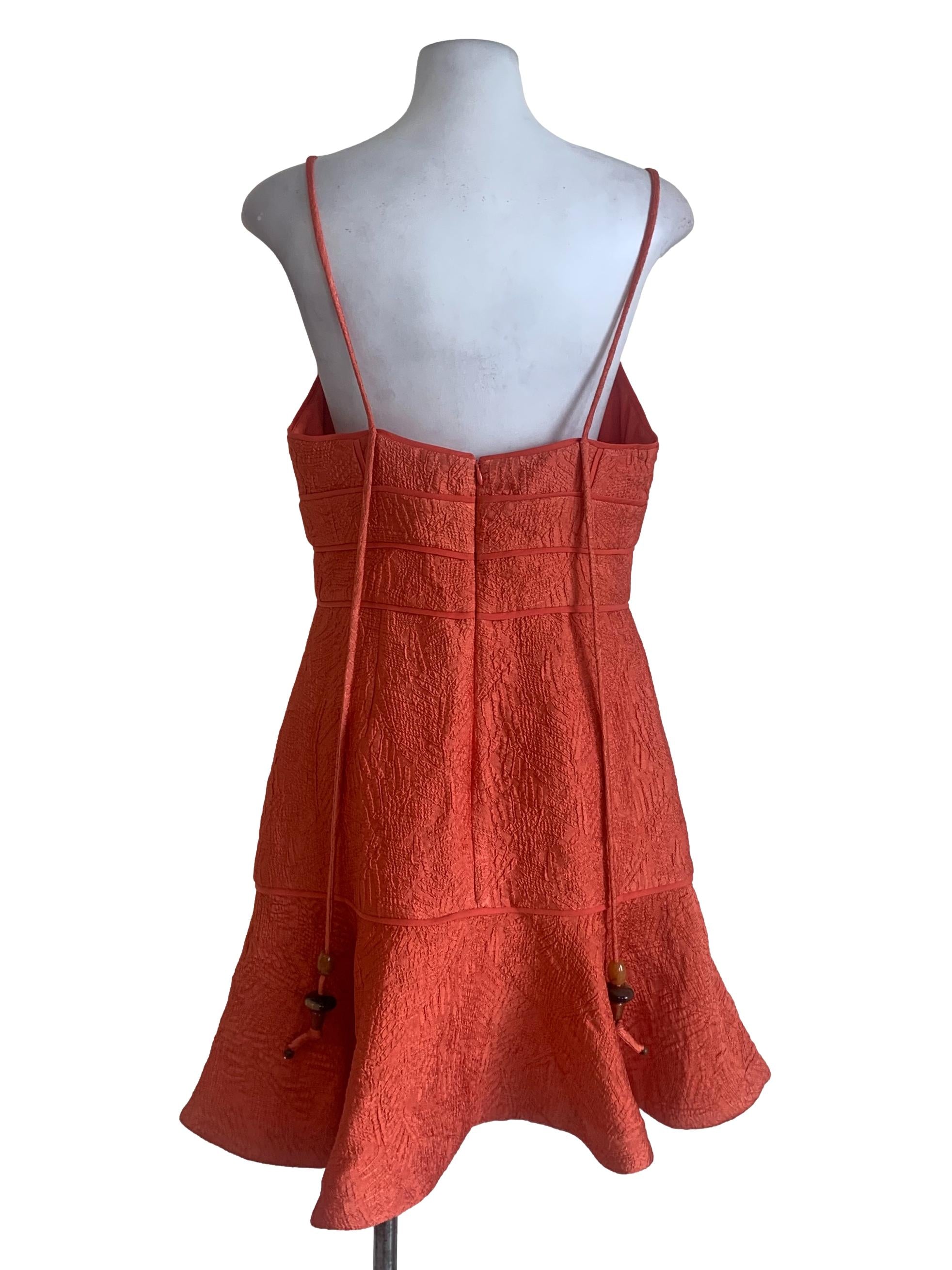 Squash Orange Babydoll Dress