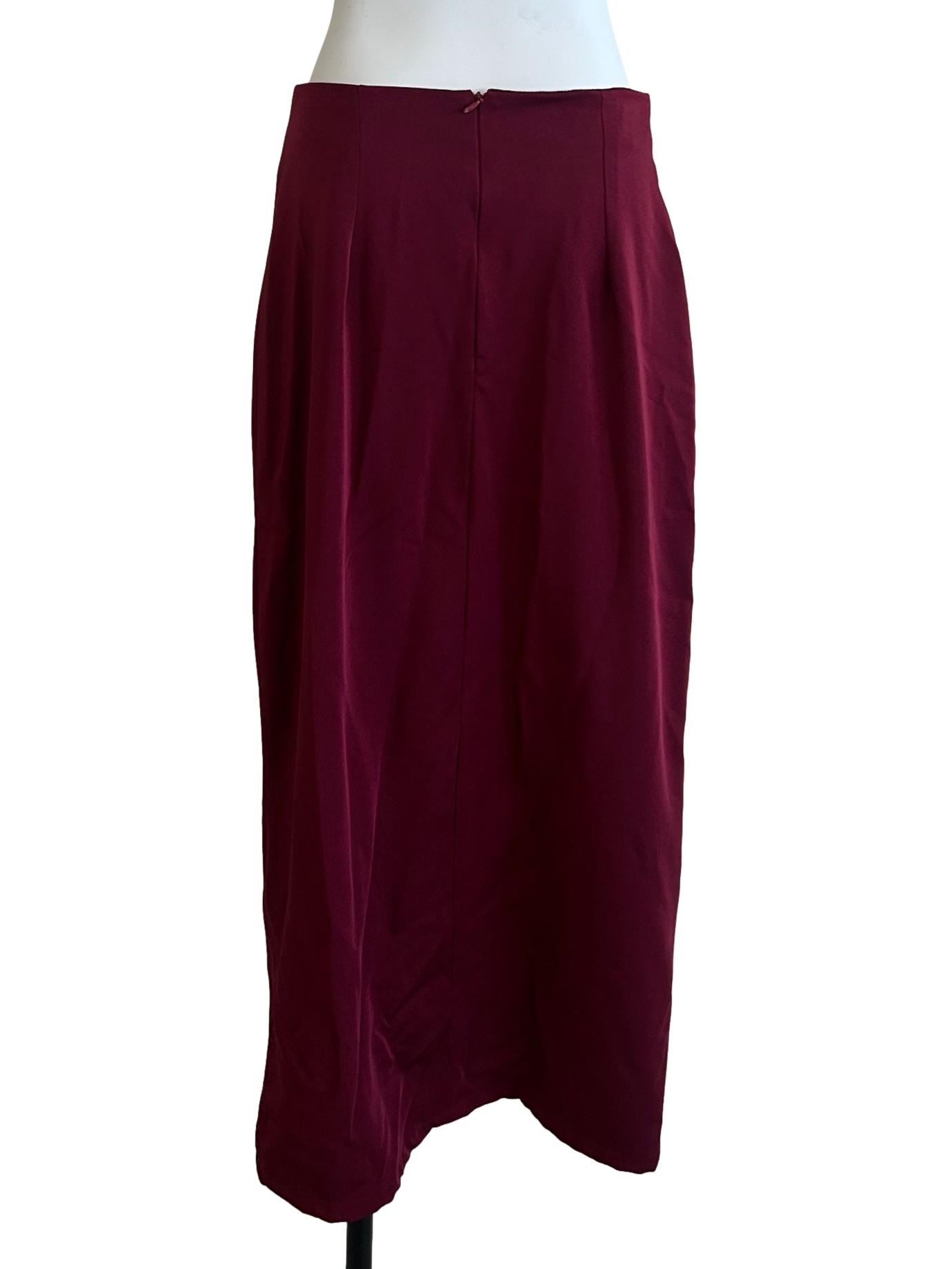 Jam Purple Button Skirt