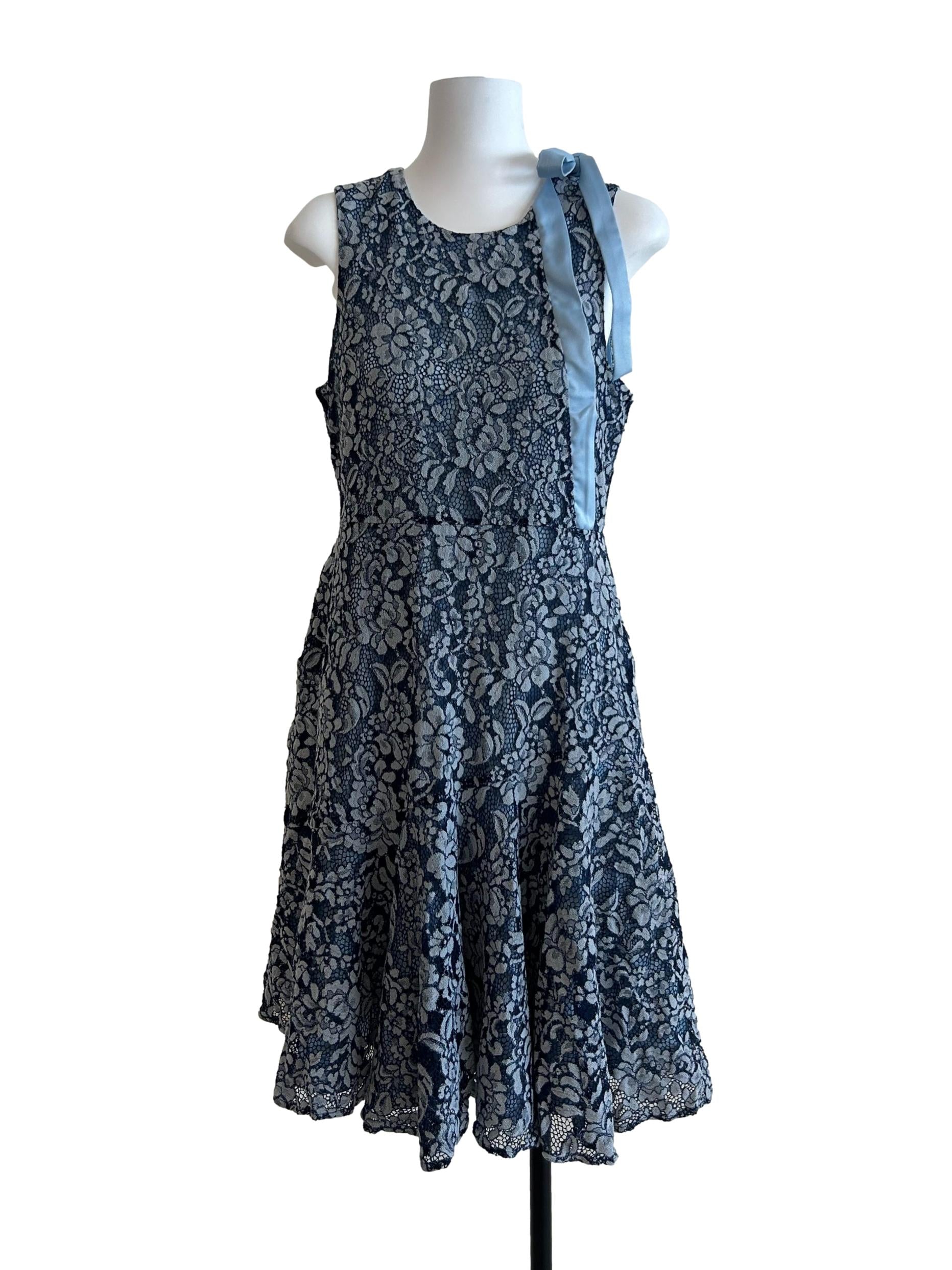 Indigo Blue Lace Dress
