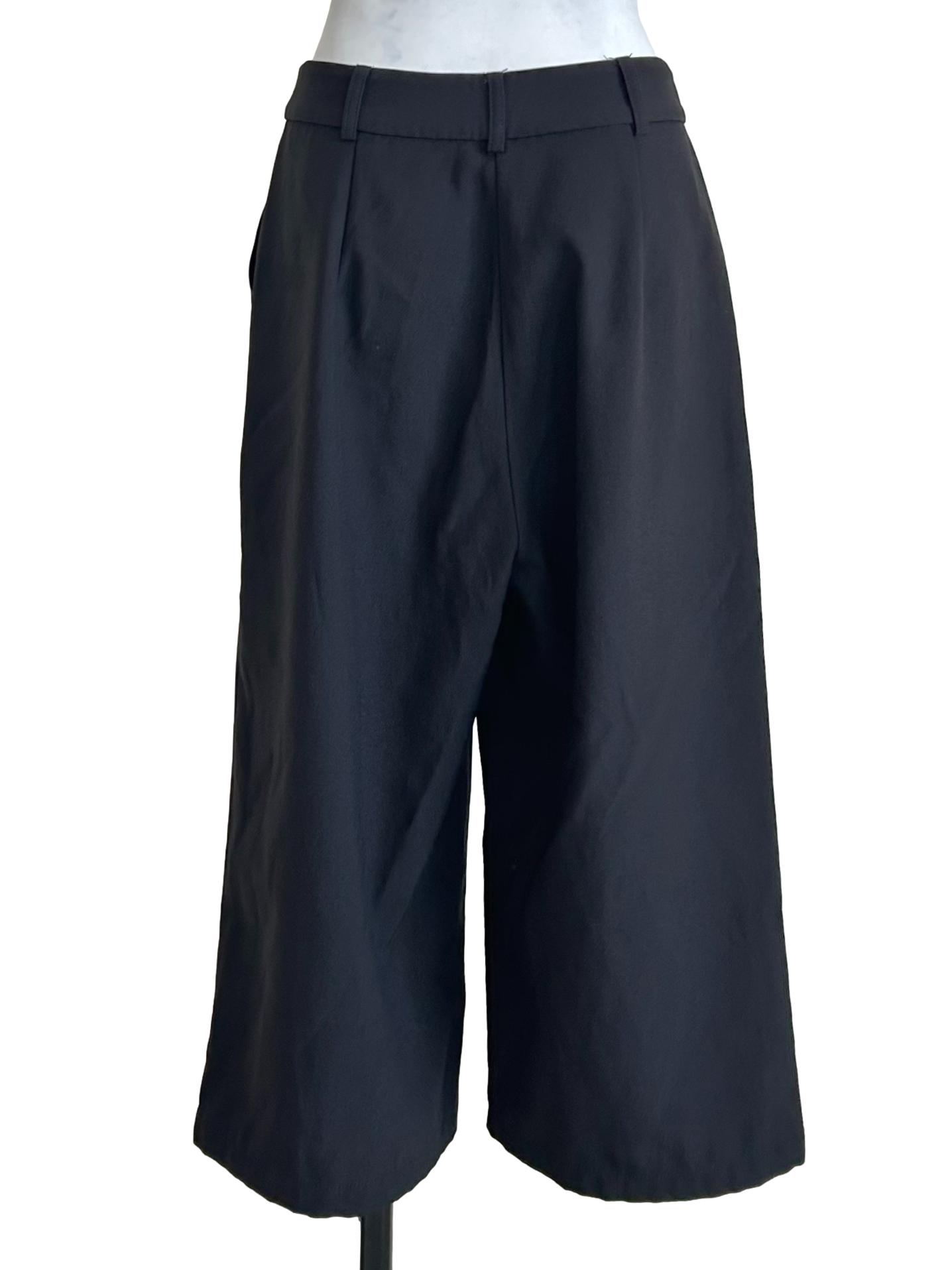 Dark Charcoal Tailored Wide Trousers