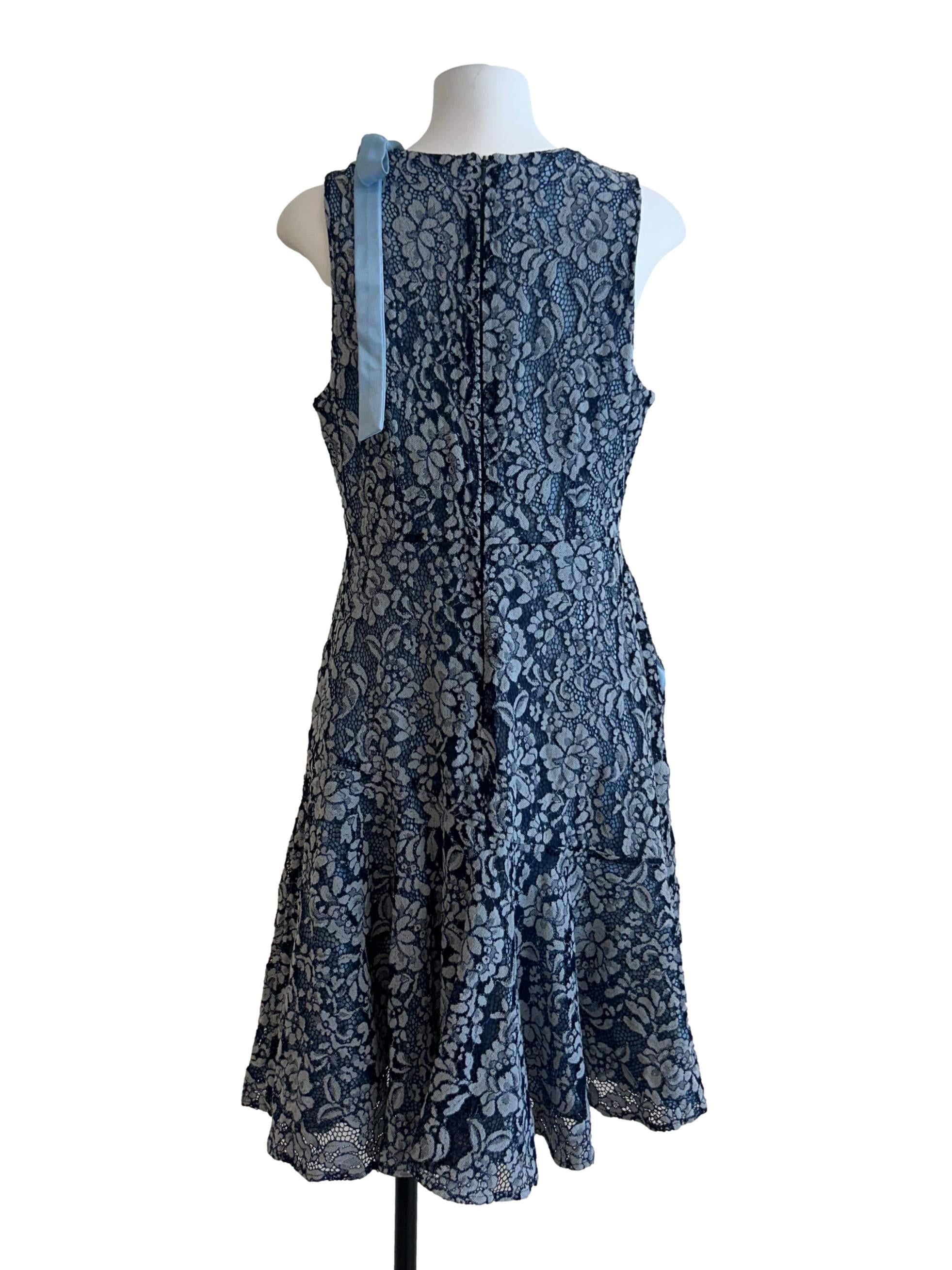 Indigo Blue Lace Dress