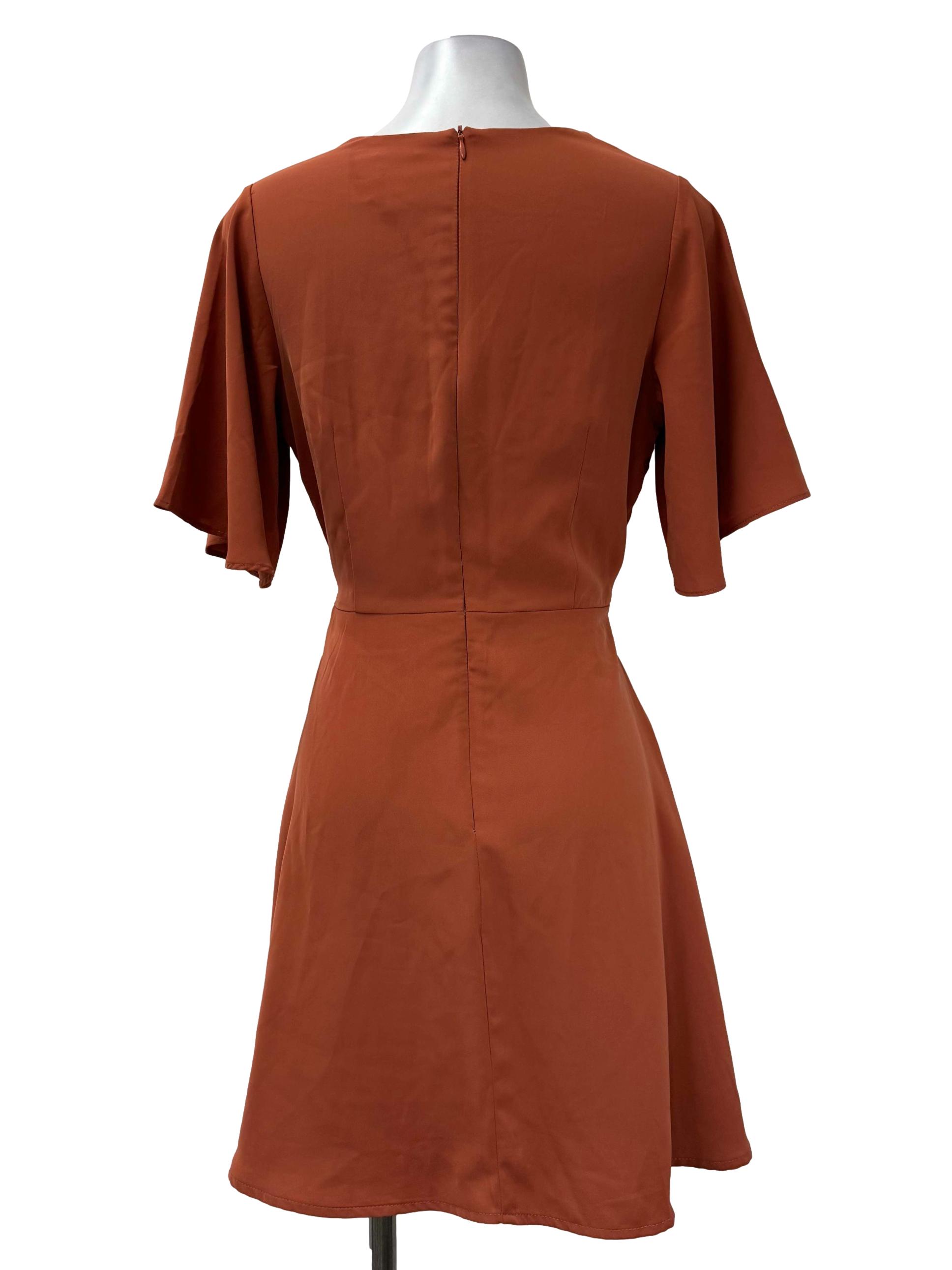 Coral Flare Sash Dress