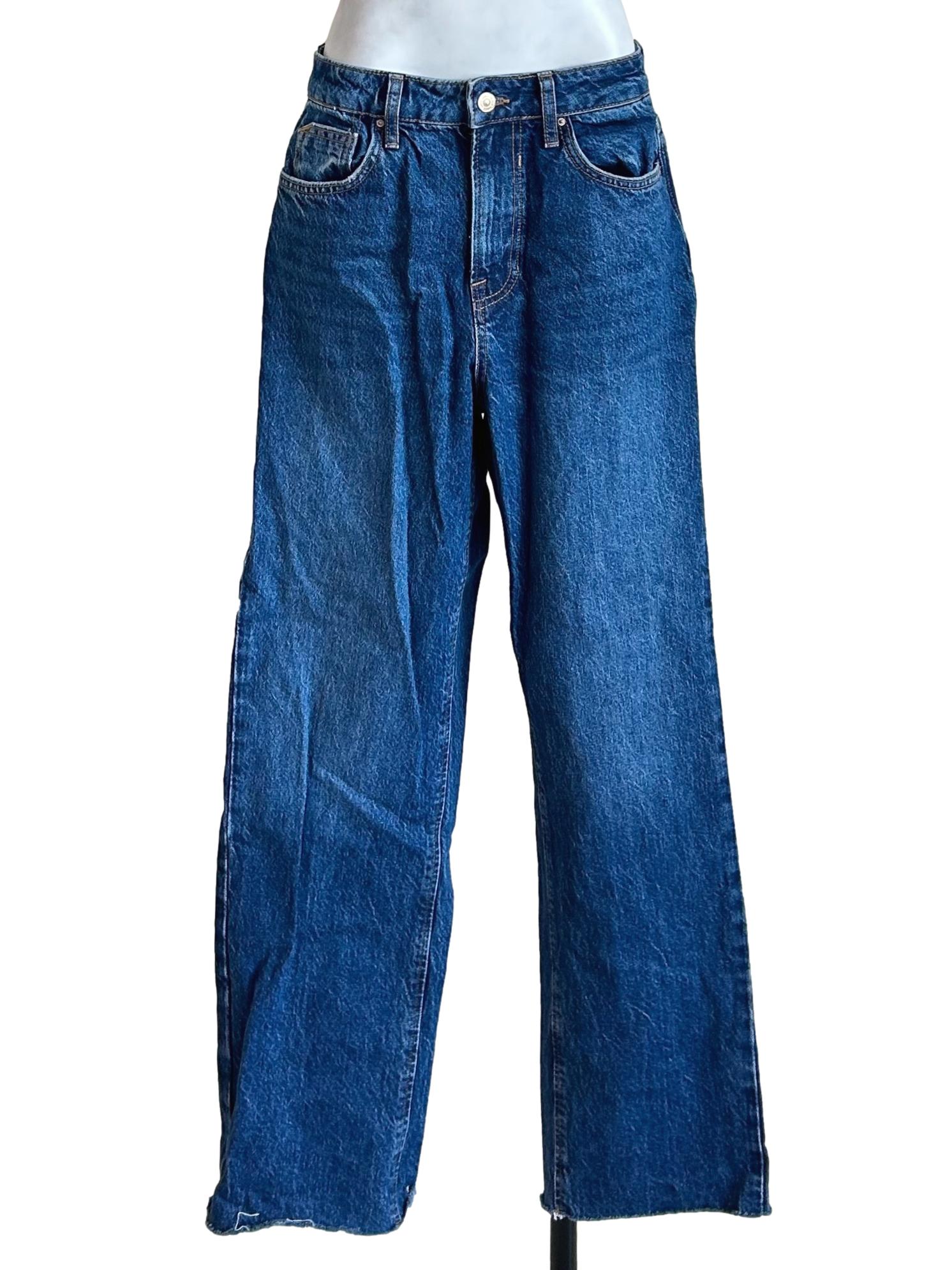Medium Wash Straight Leg Jeans