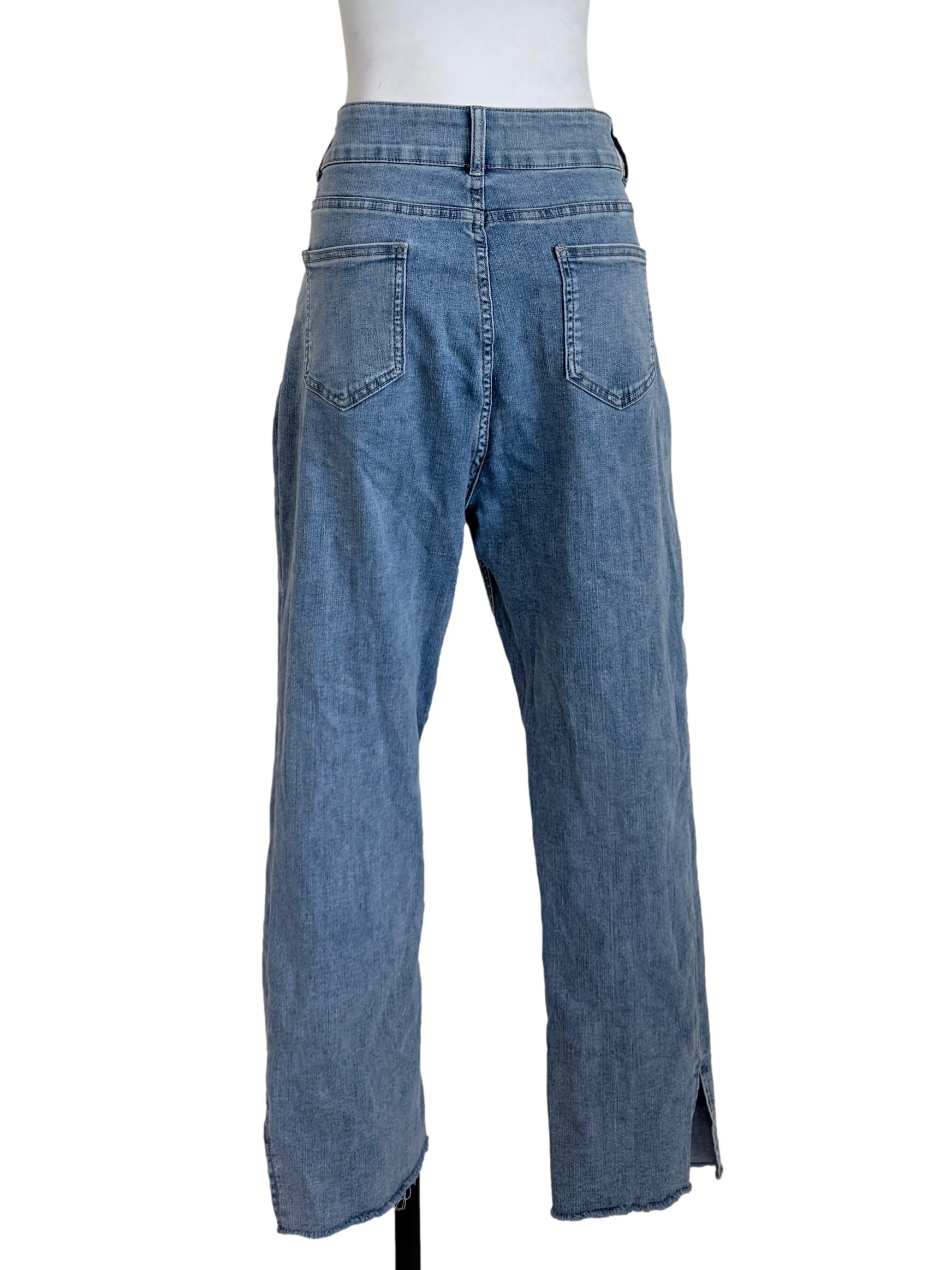 Light Blue Straight Leg Jeans