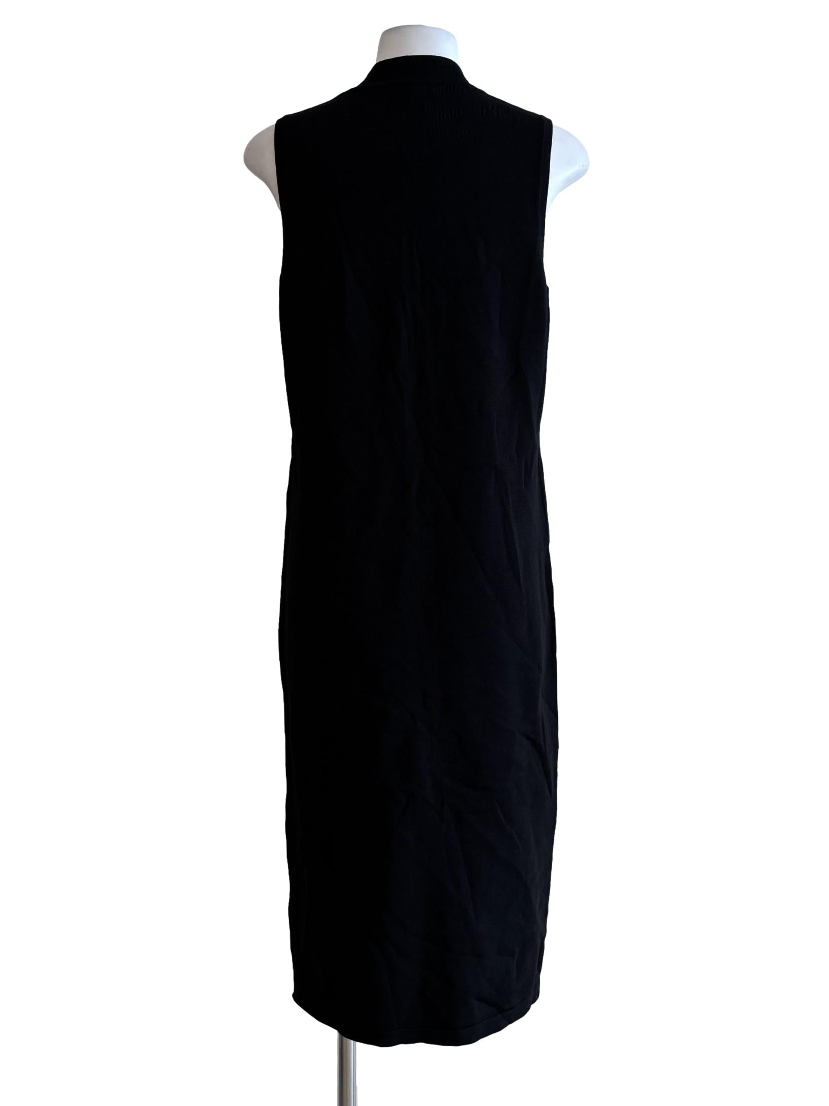 Jet Black Jewel Sleeveless Dress