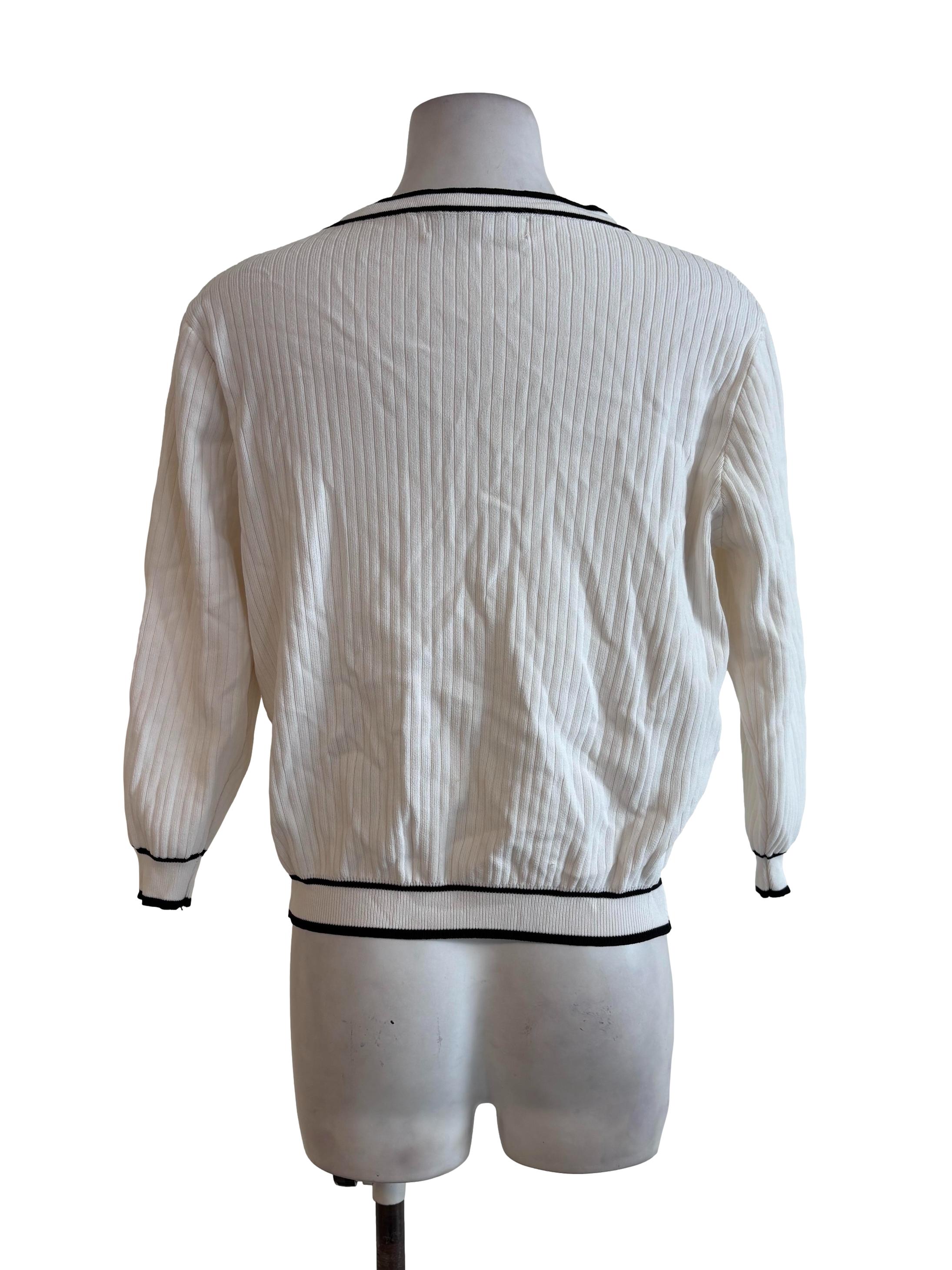 White Knitted Cardigan