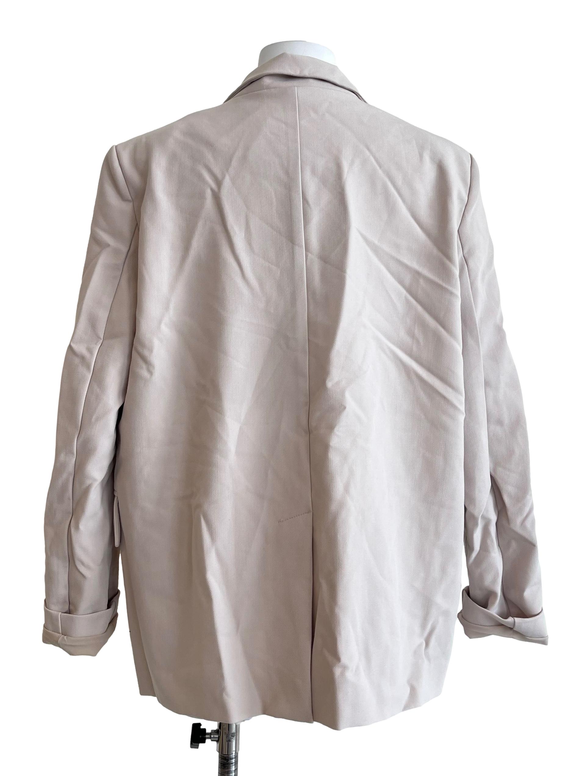 Beige Boxy Oversized Blazer OSN
