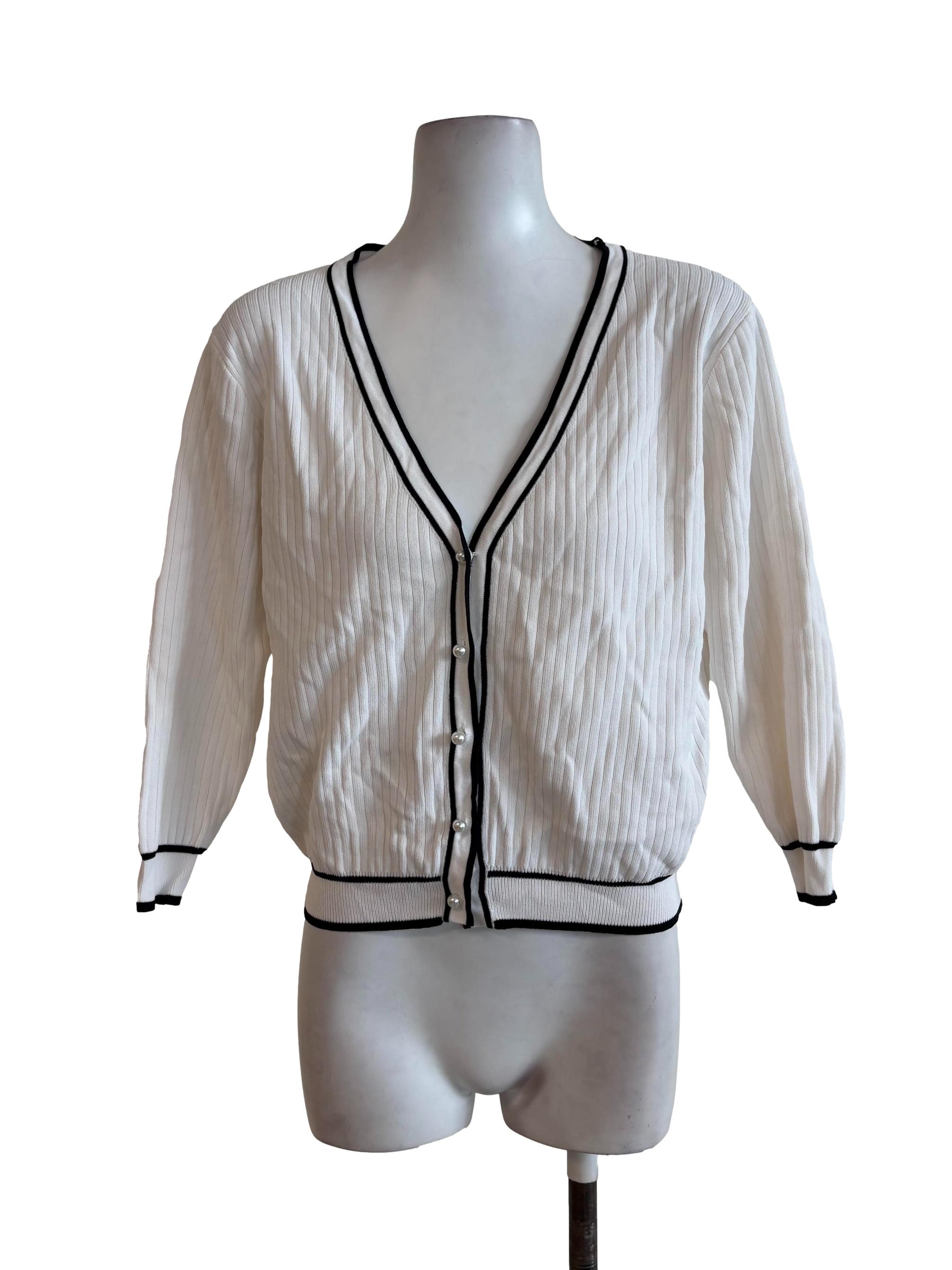 White Knitted Cardigan