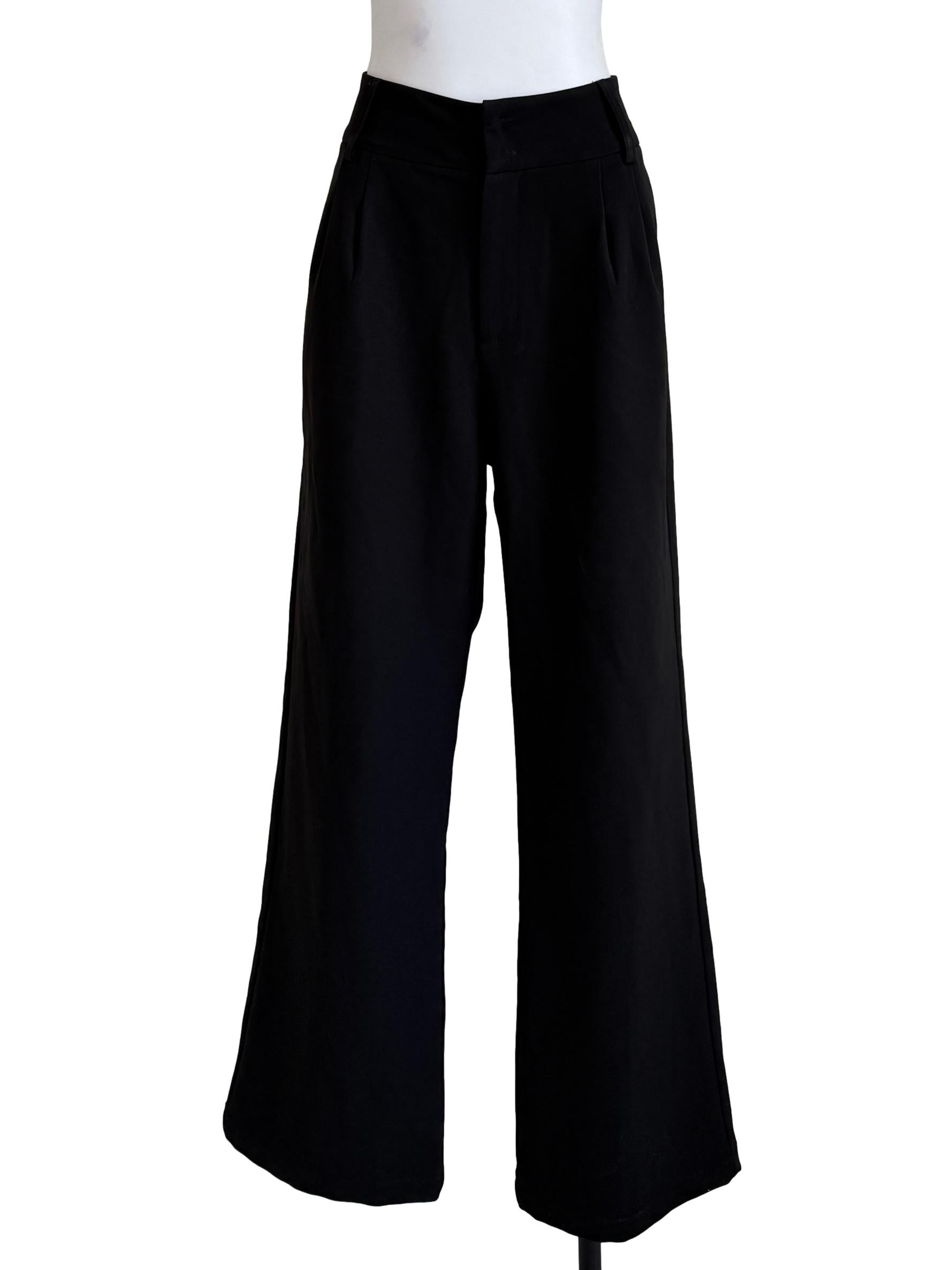 Black Straight Leg Pants