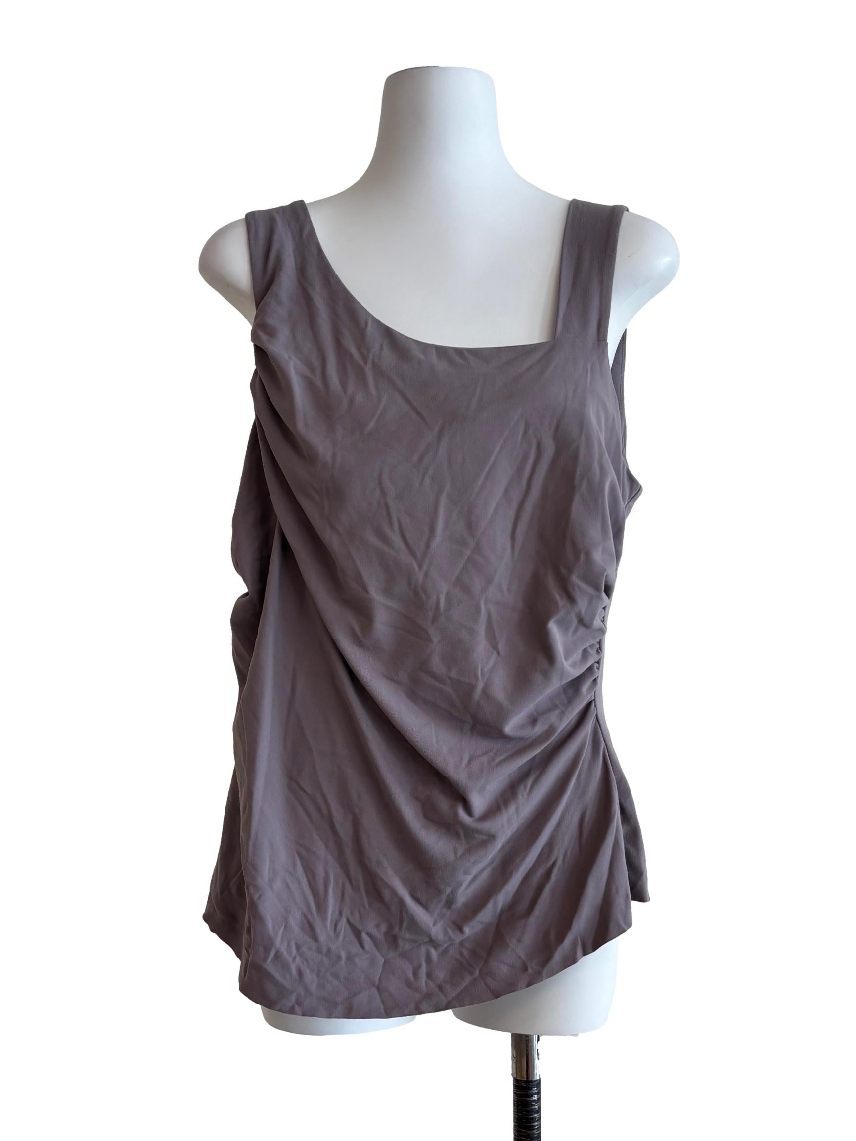 Dove Grey Ruched Tank Top