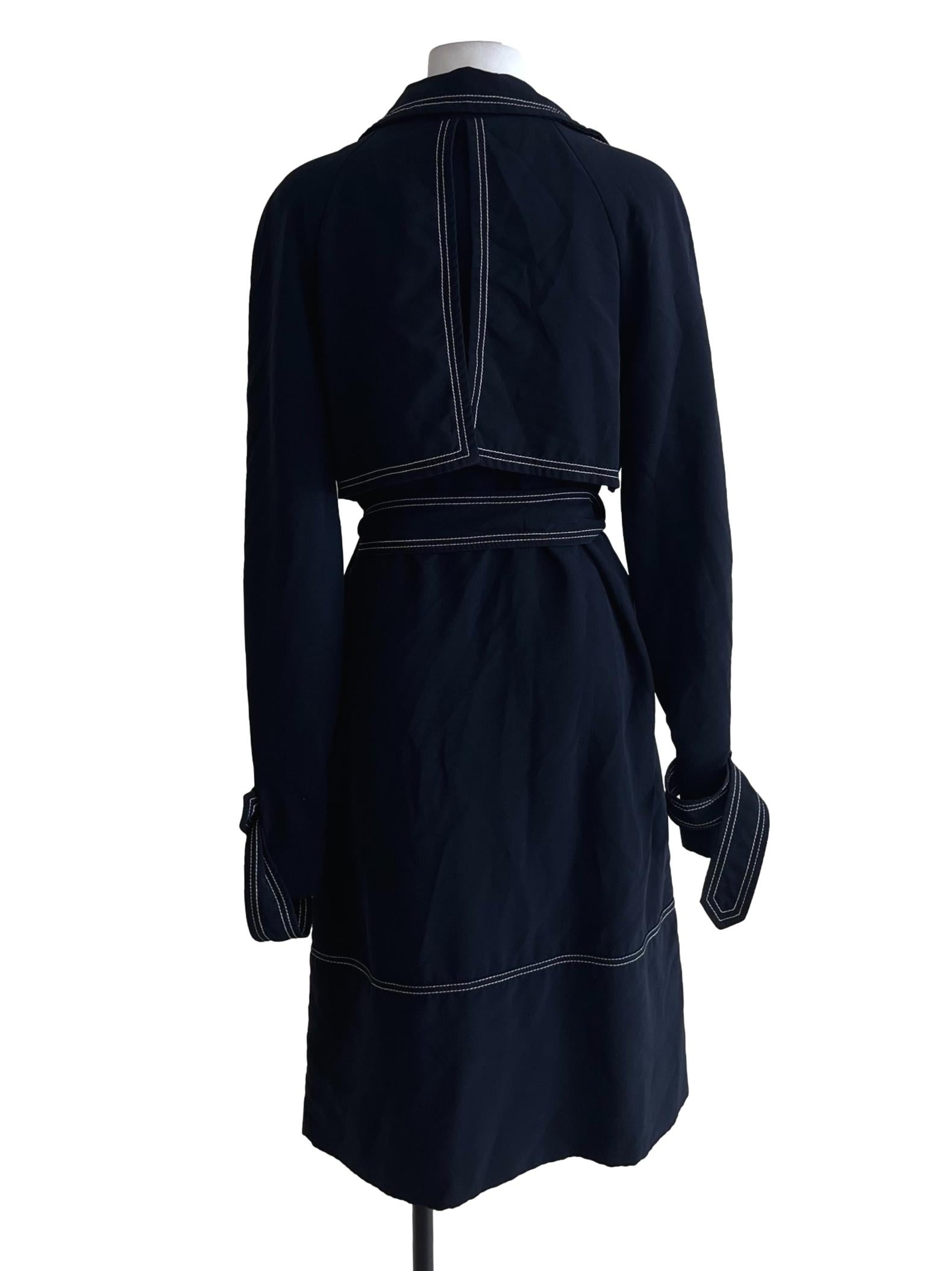 Peacock Blue Notched Collar Wrap Coat