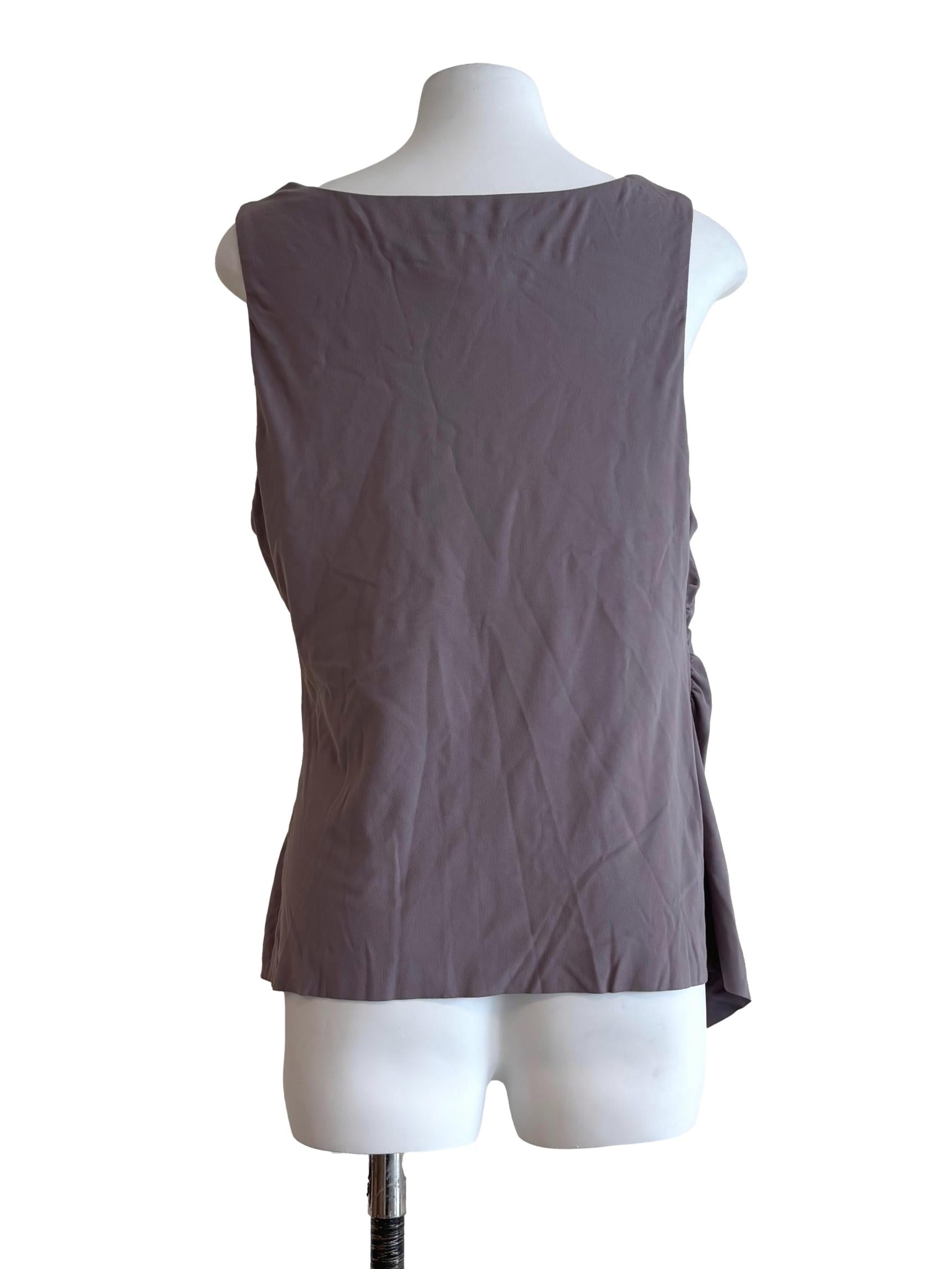 Dove Grey Ruched Tank Top