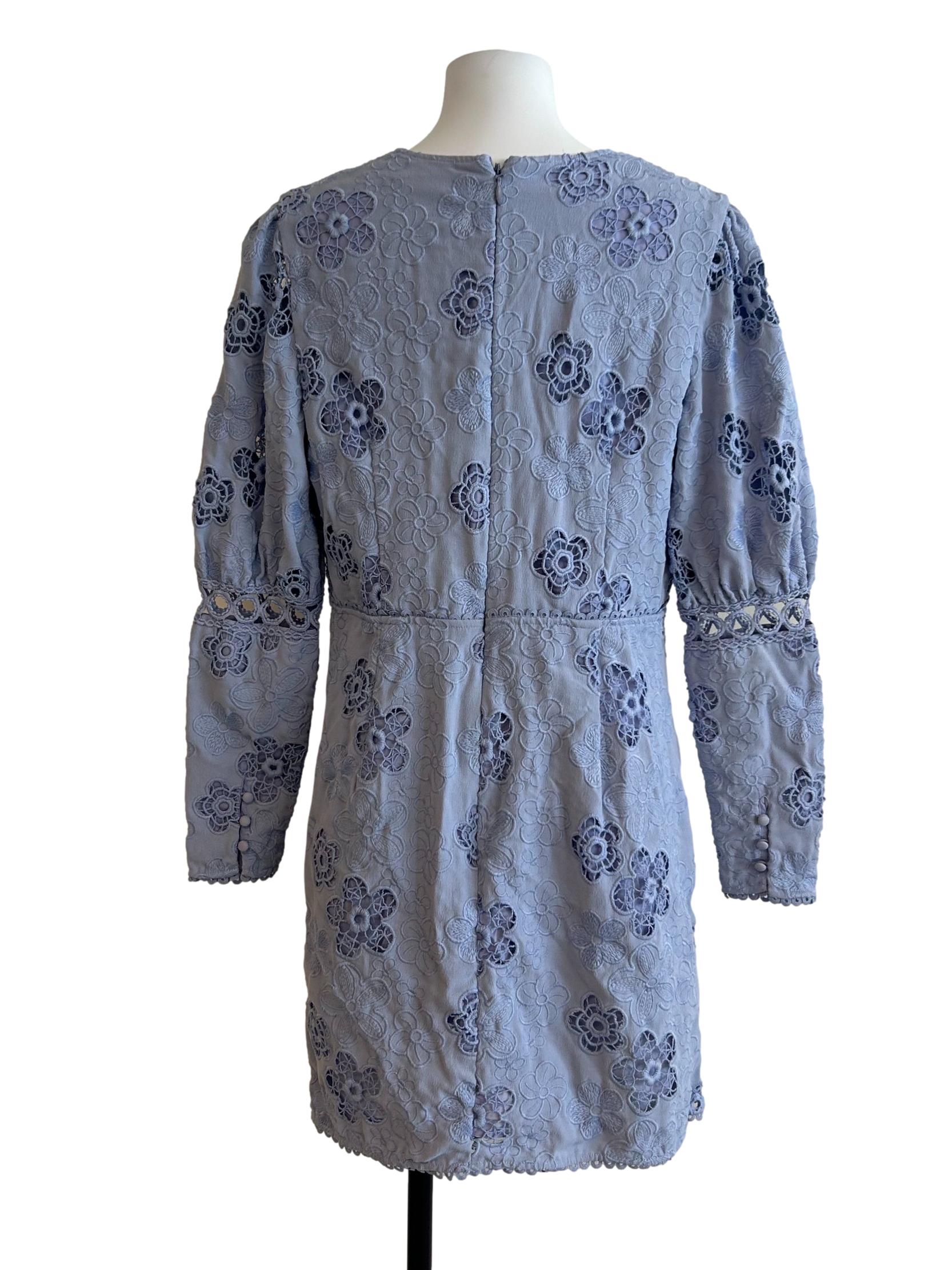 Periwinkle Blue Embroidered Dress