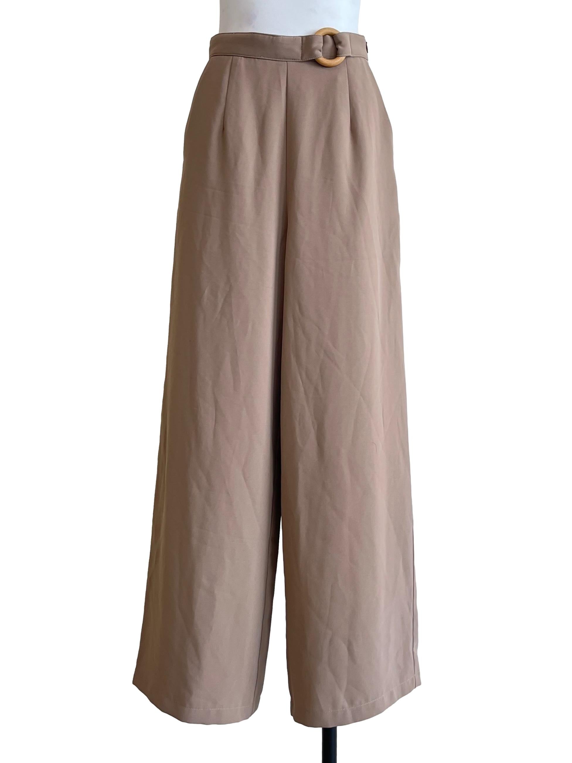 Tortilla Brown Wide Leg Pants OSN