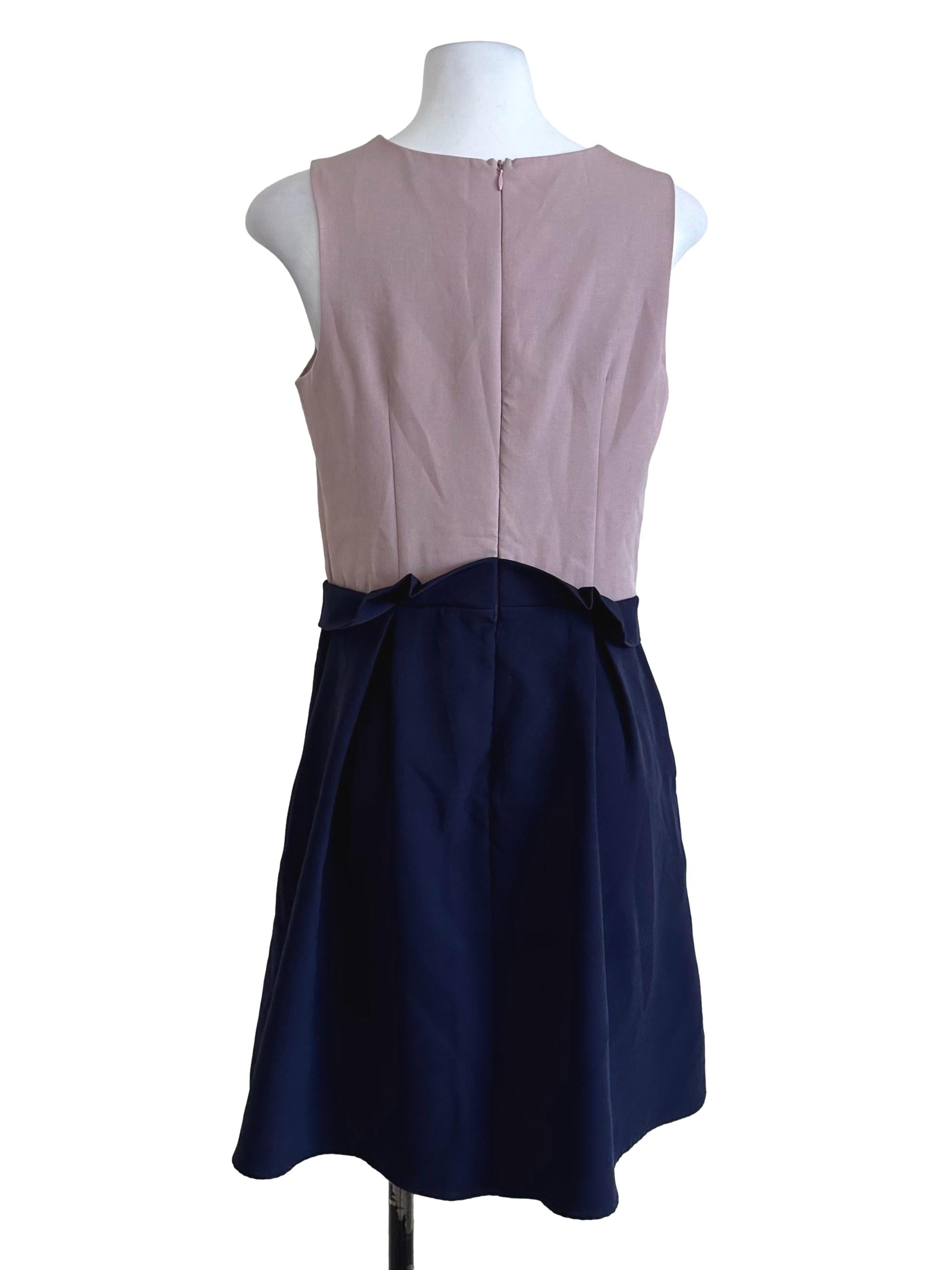 Ash Pink Blue Plain Dress