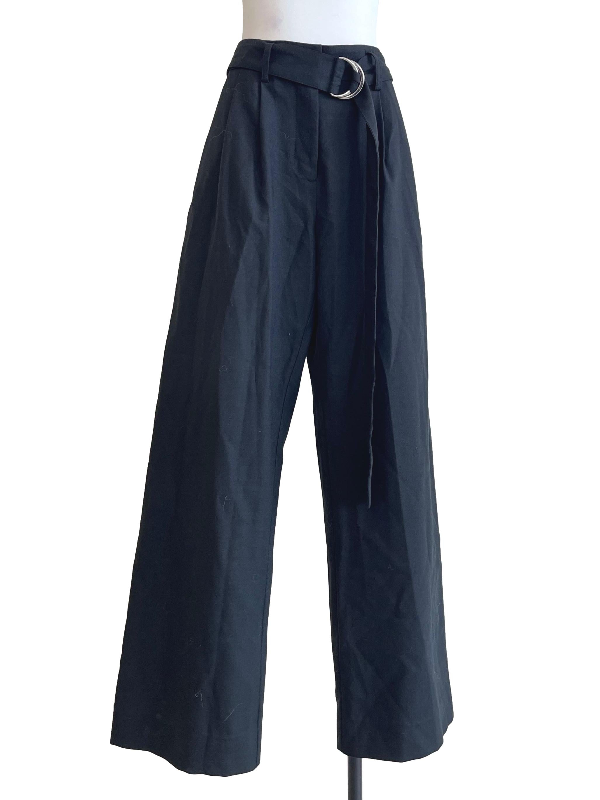 Pitch Black Wide Leg Pants