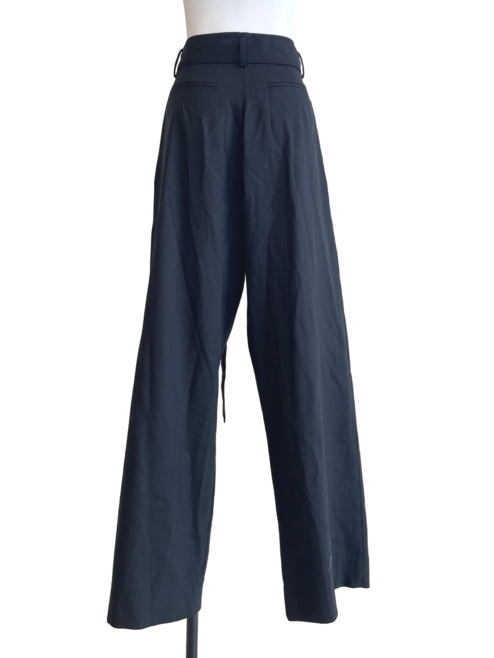 Pitch Black Wide Leg Pants