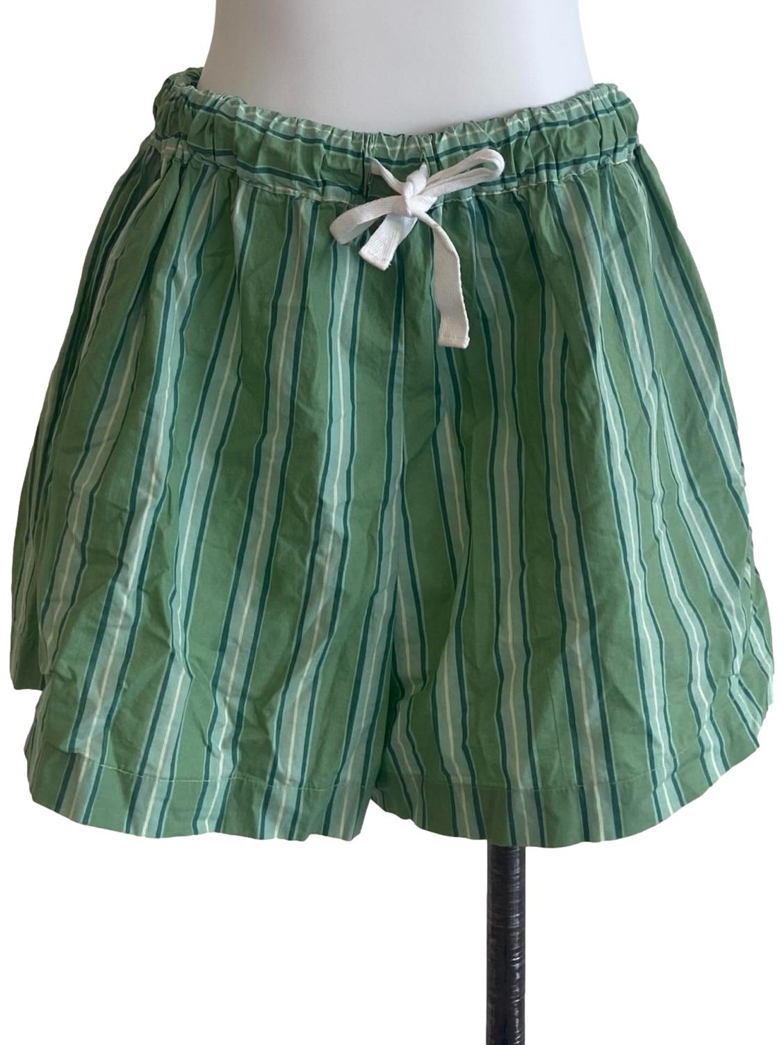 Fern Green Stripe Shorts