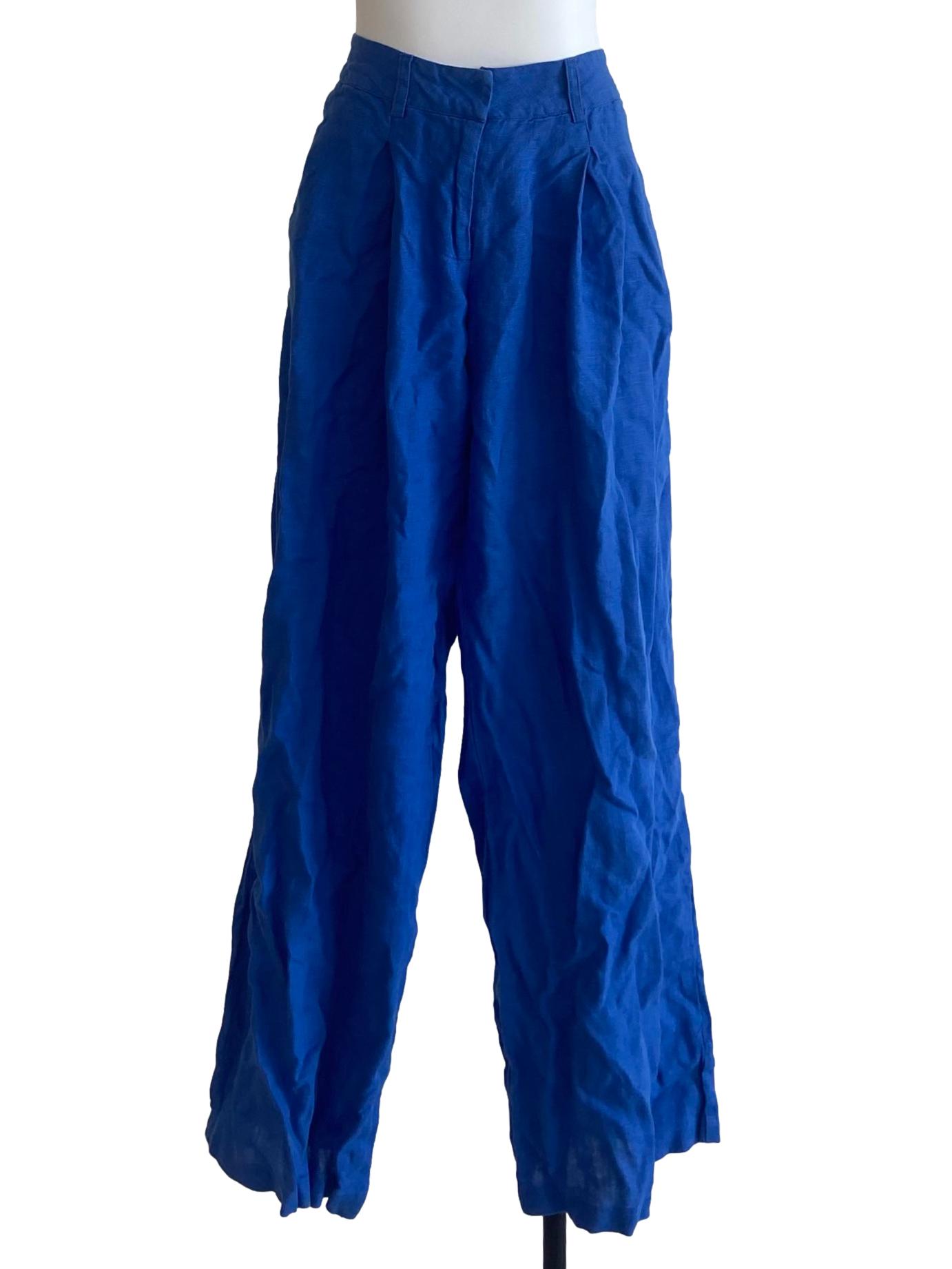 Cobalt Blue Twill Formal Pants