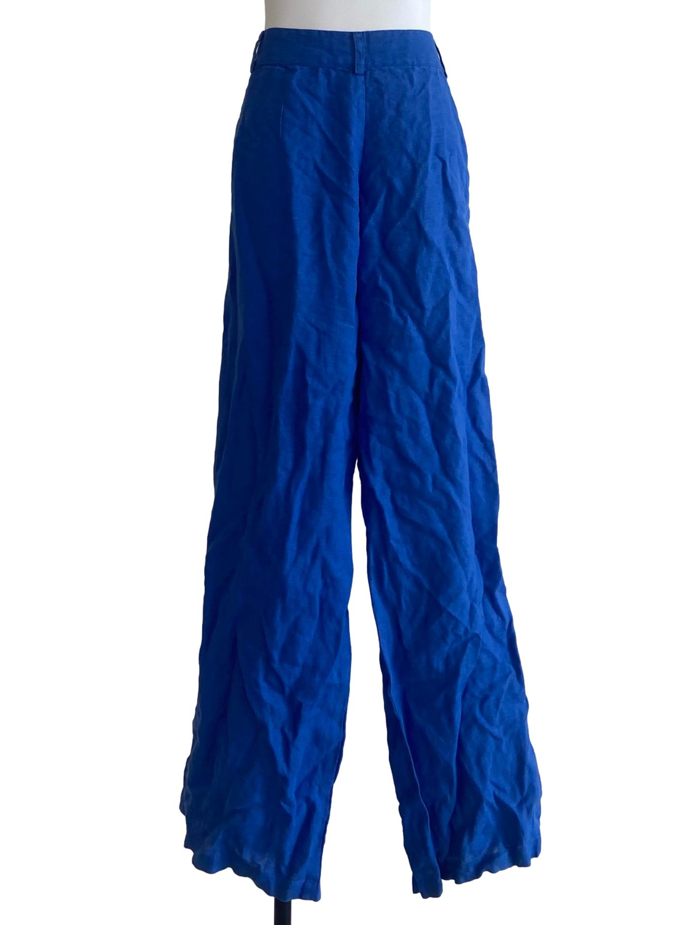 Cobalt Blue Twill Formal Pants