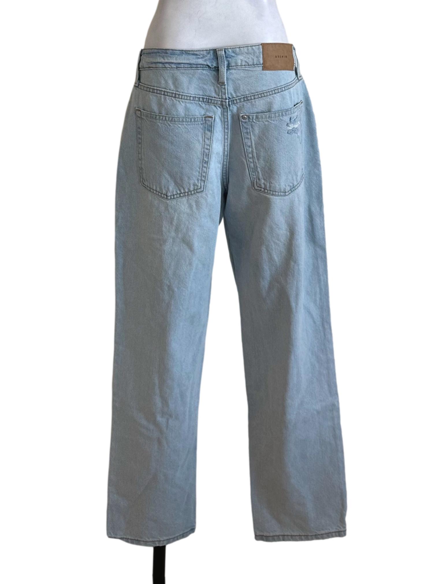 Light Blue Denim Ripped Jeans