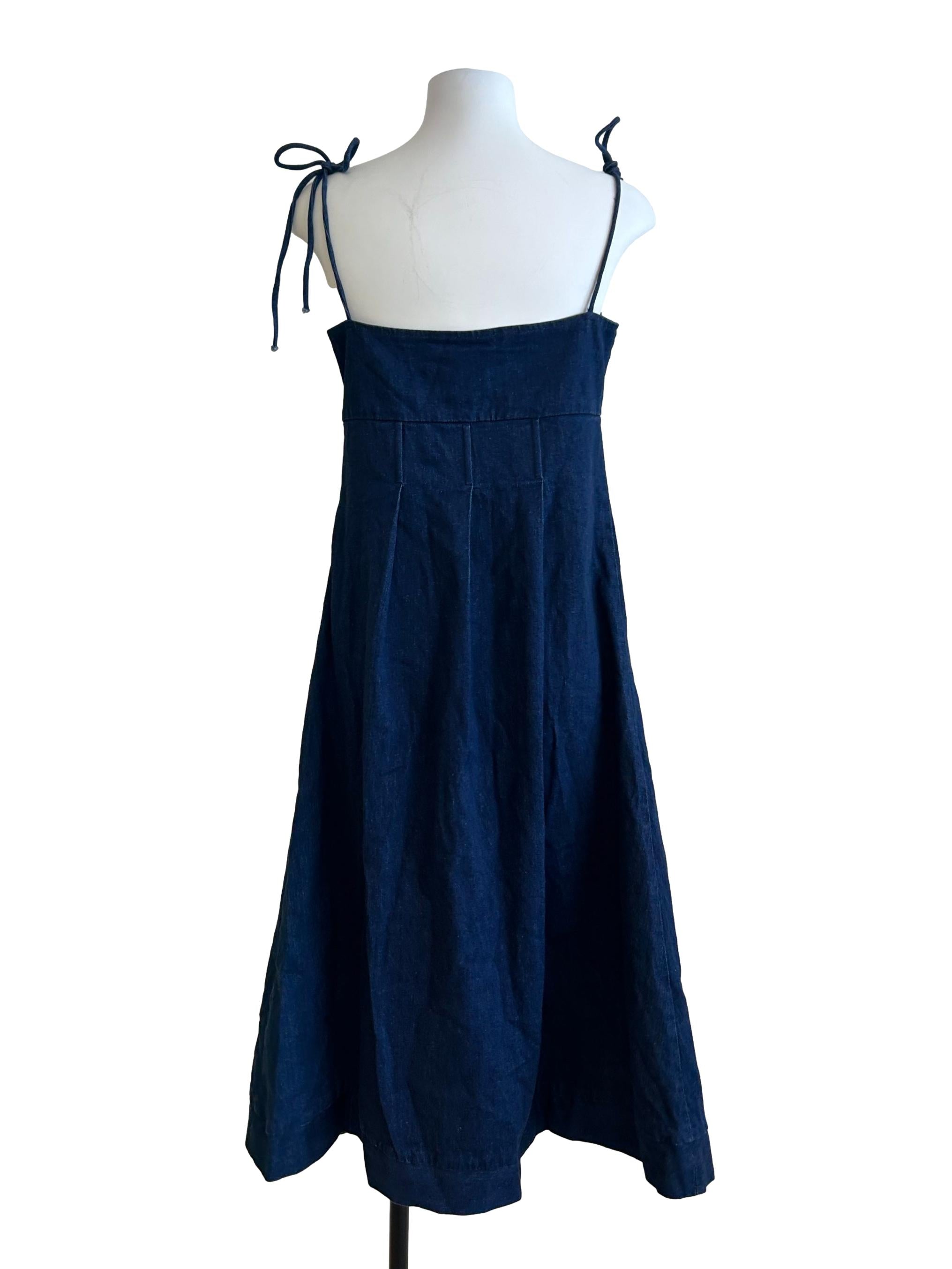 Deep Blue Denim Dress