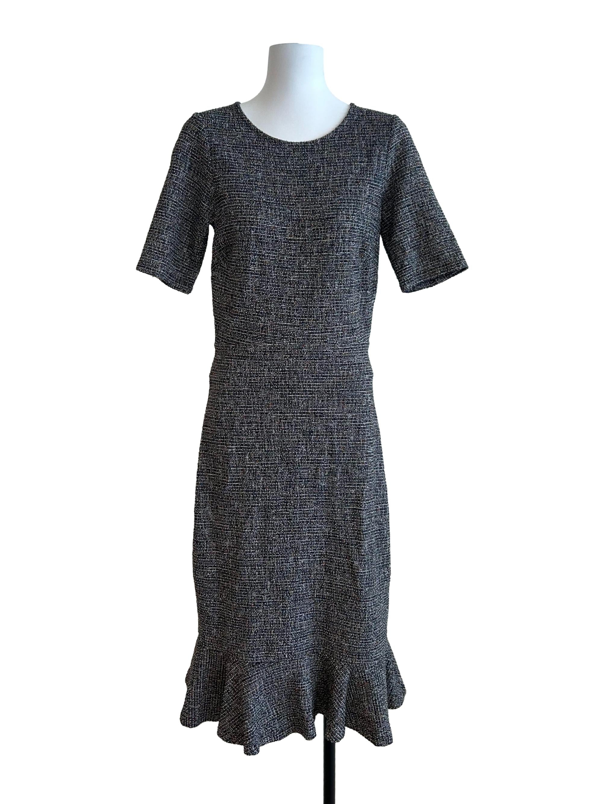 Multicolor Ruffle Hem Dress