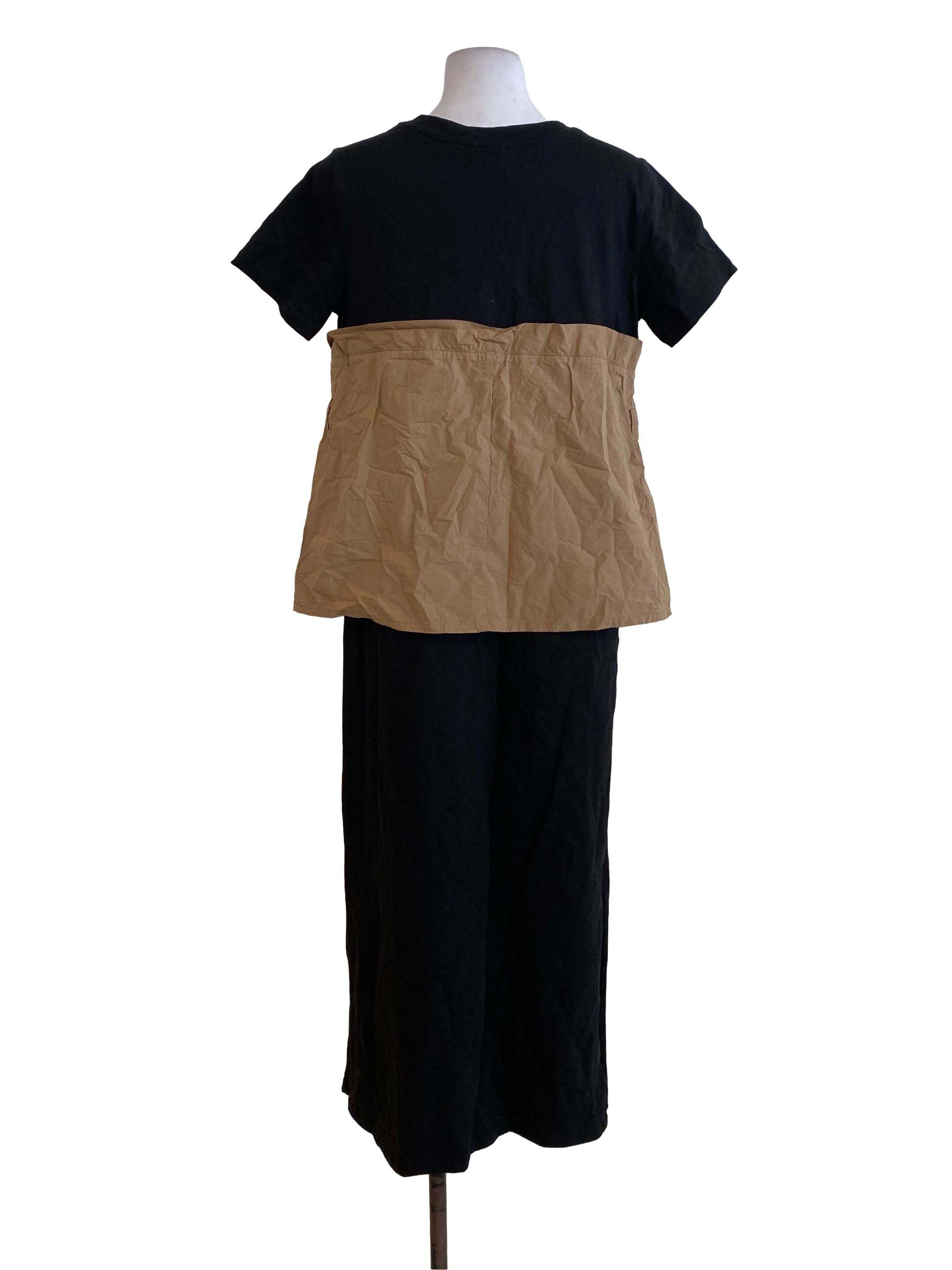 Black Peanut Waisted Dress