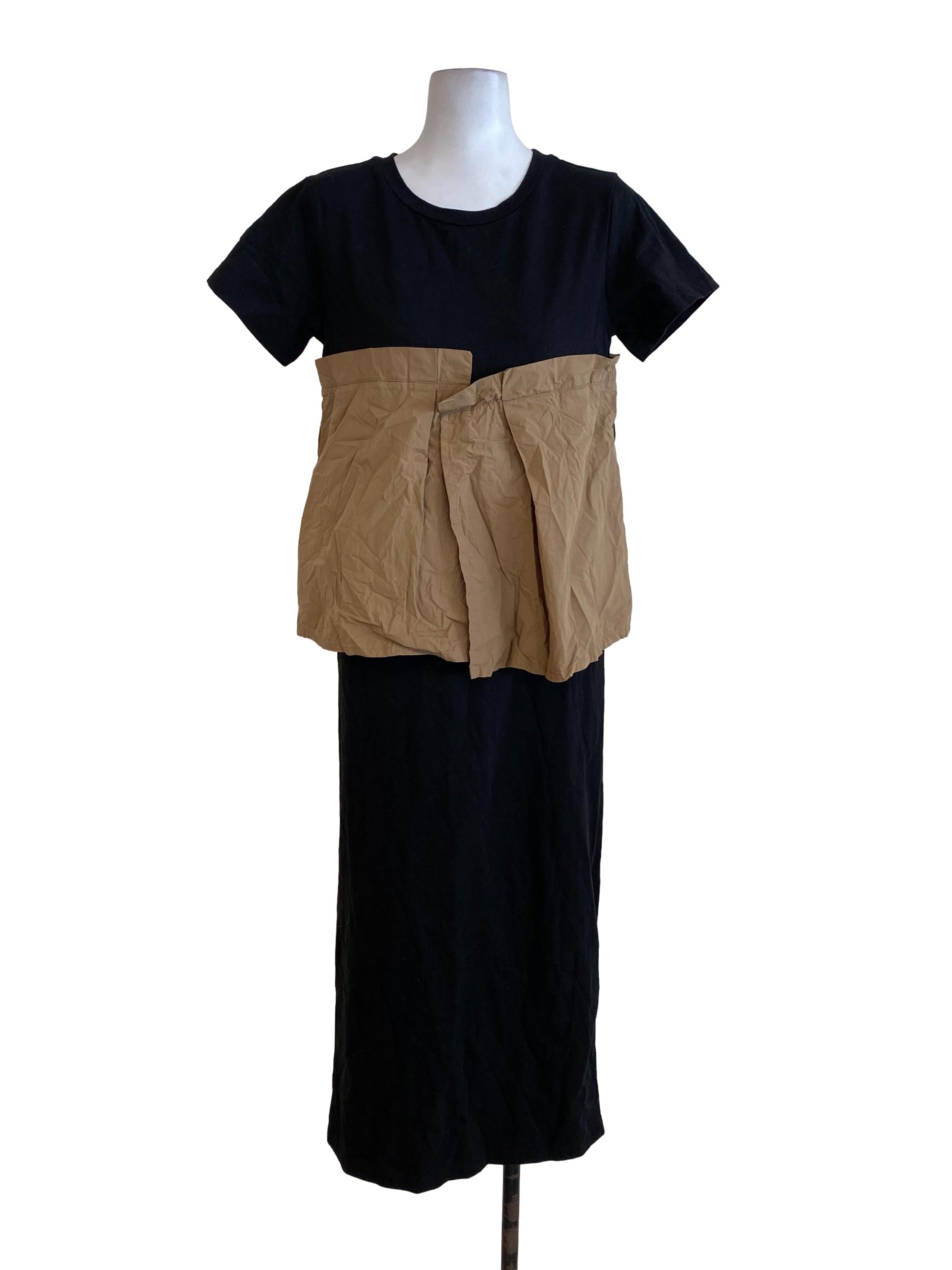 Black Peanut Waisted Dress