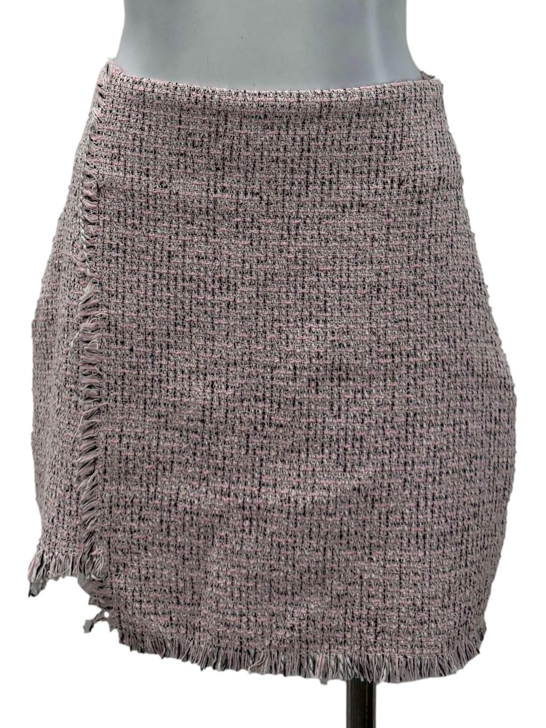 Pink Plaid Mini Skirt