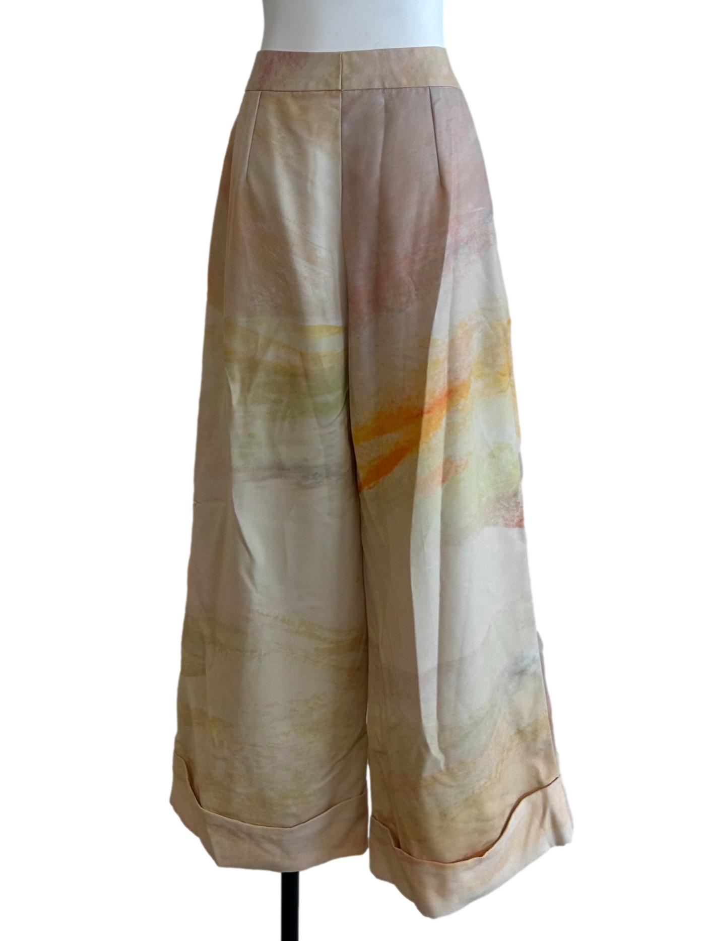 Butter Yellow Turn Up Pants
