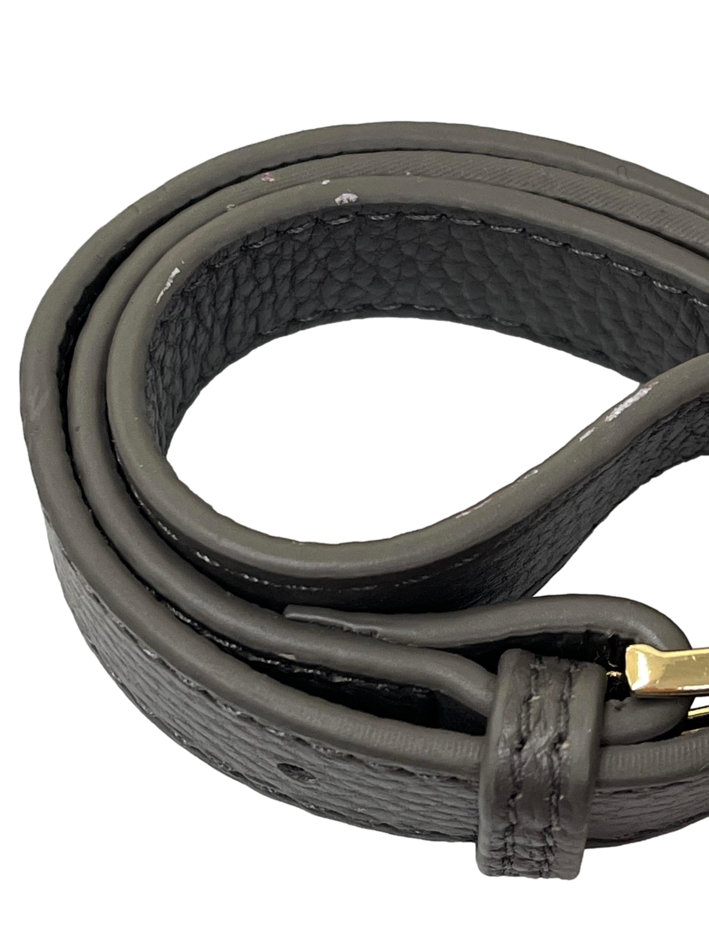 Grey Leather Crossbody Bag CSN
