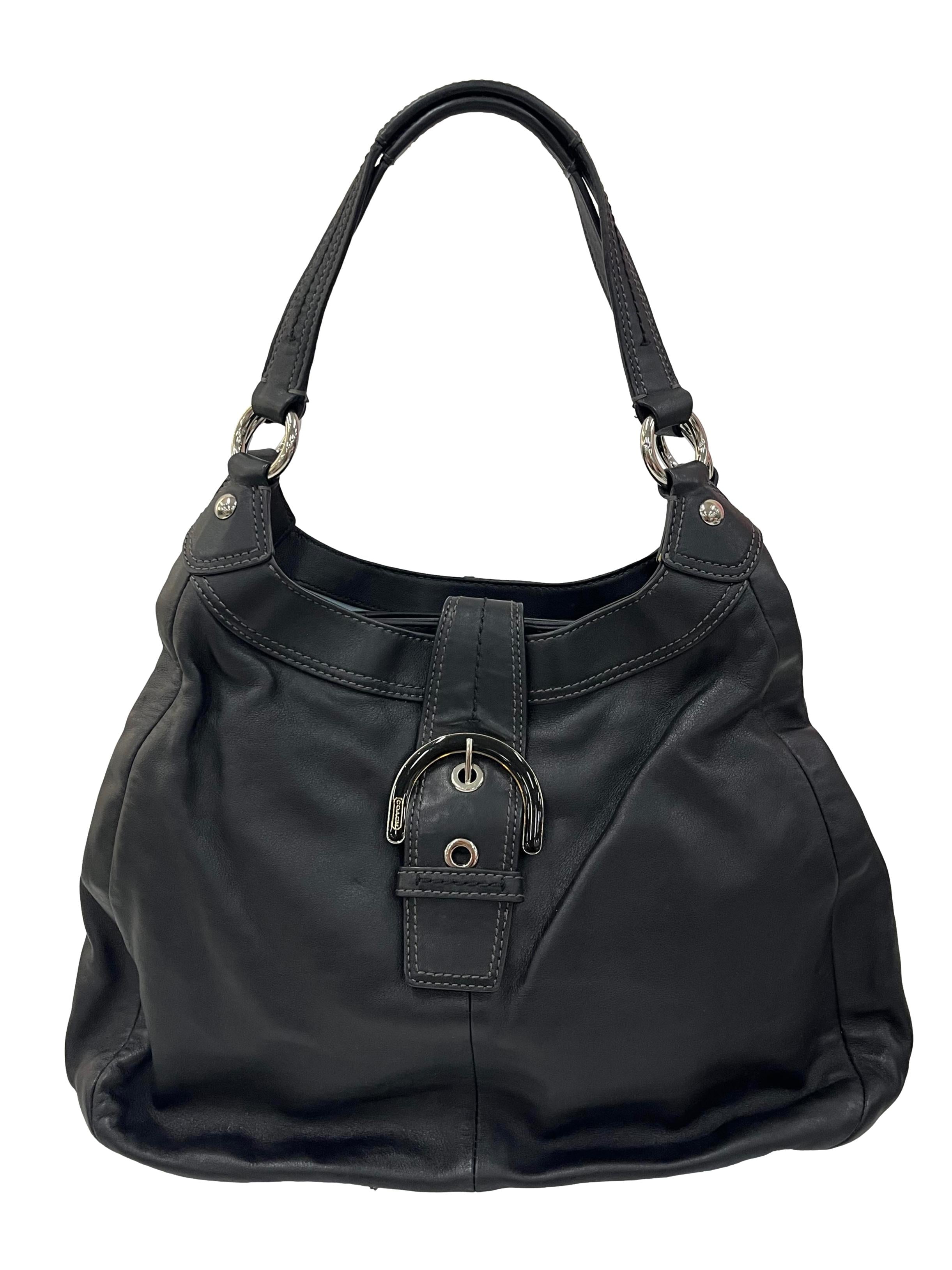Black Leather Soho Madison Lynn Hobo Bag CSN
