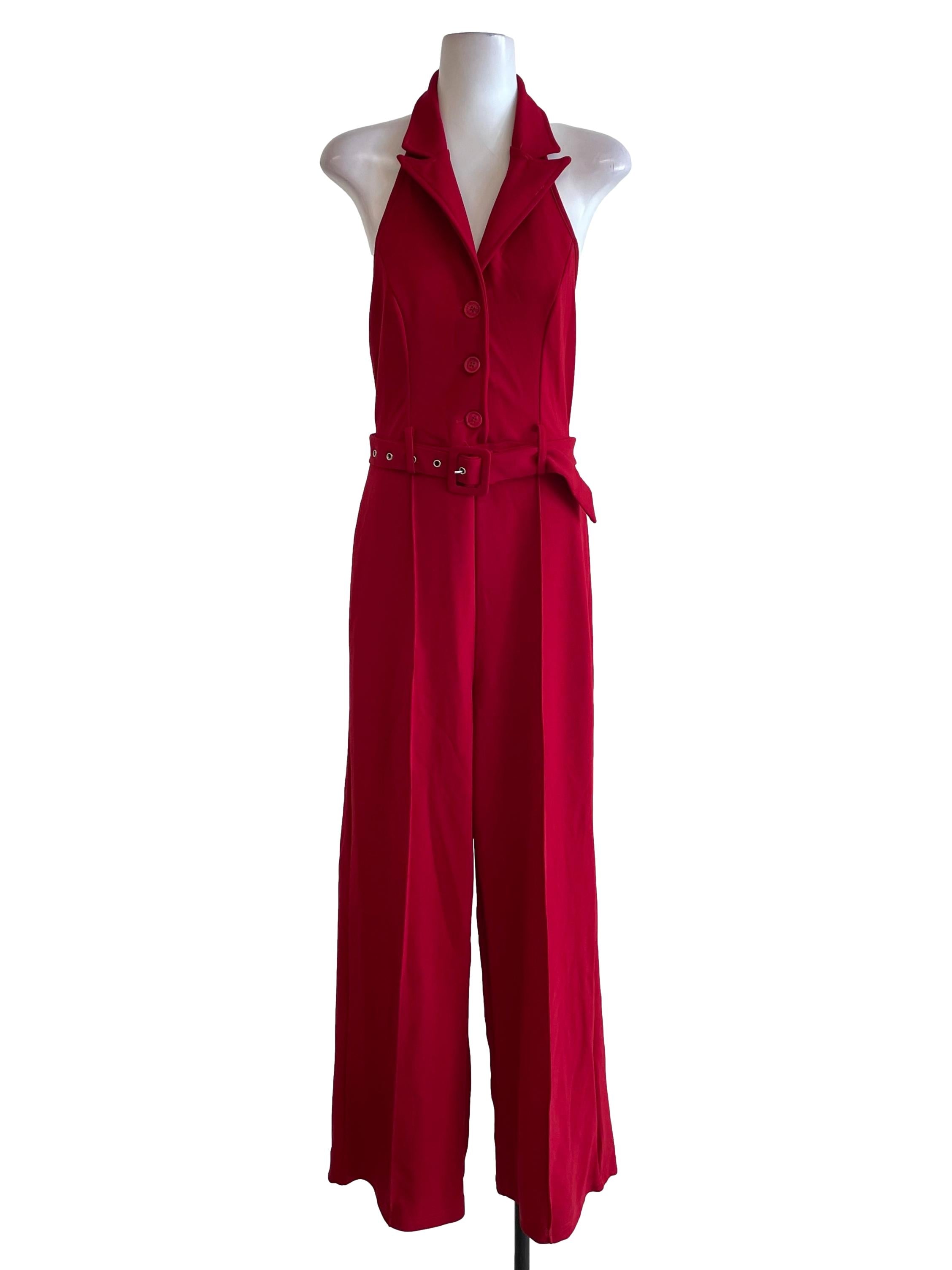 Ruby Halter Vest Jumpsuit