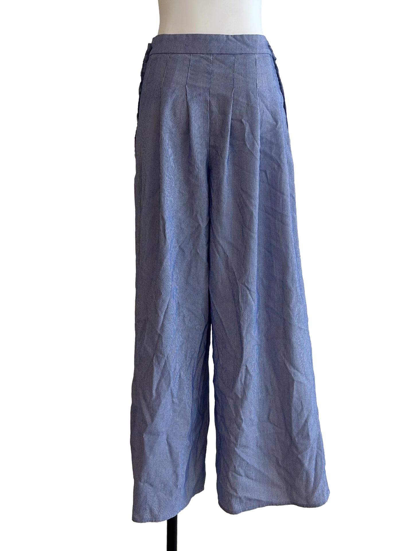 Blue Purple Striped Pants