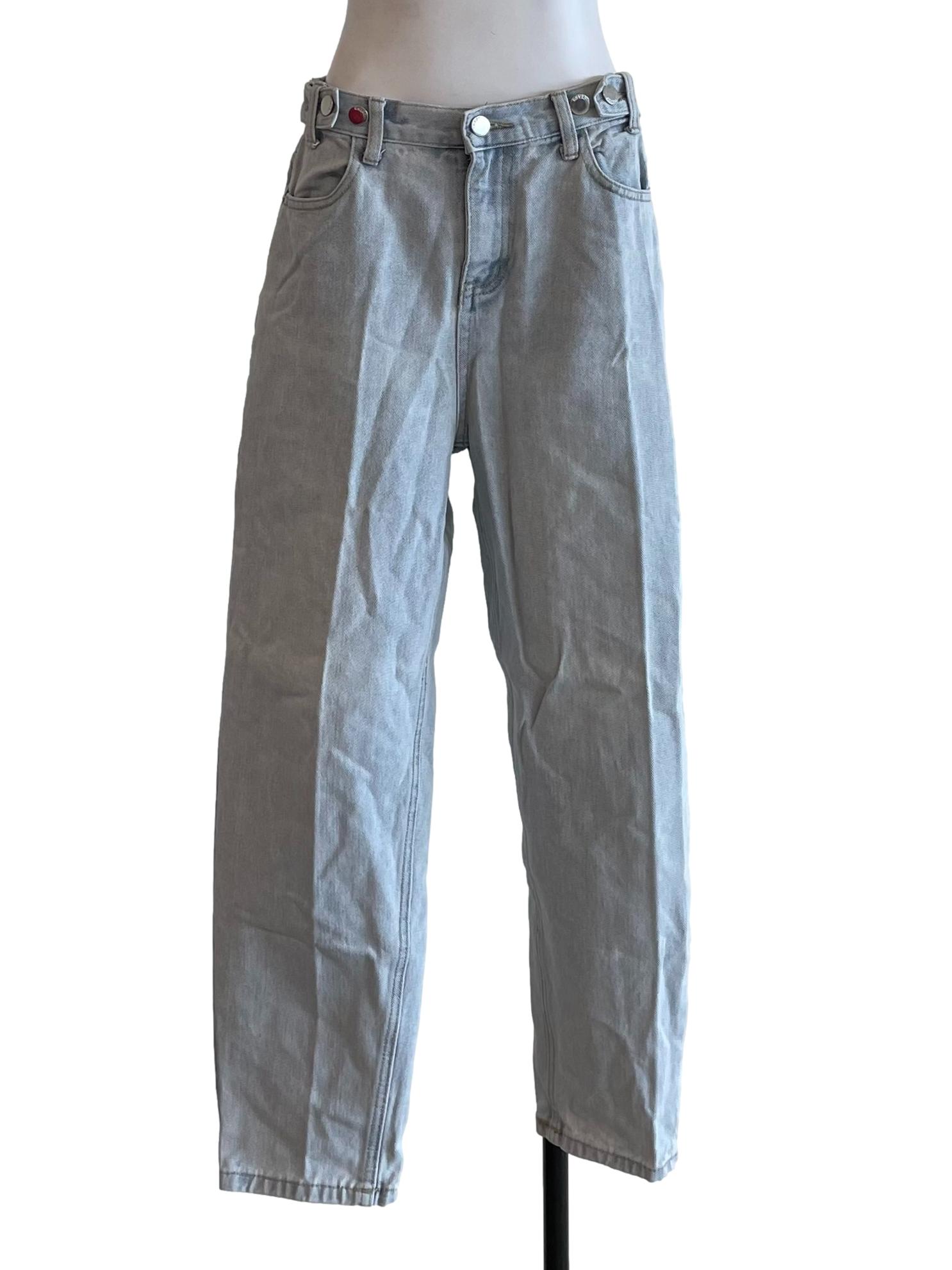 Pale Blue Baggy Fit Jeans