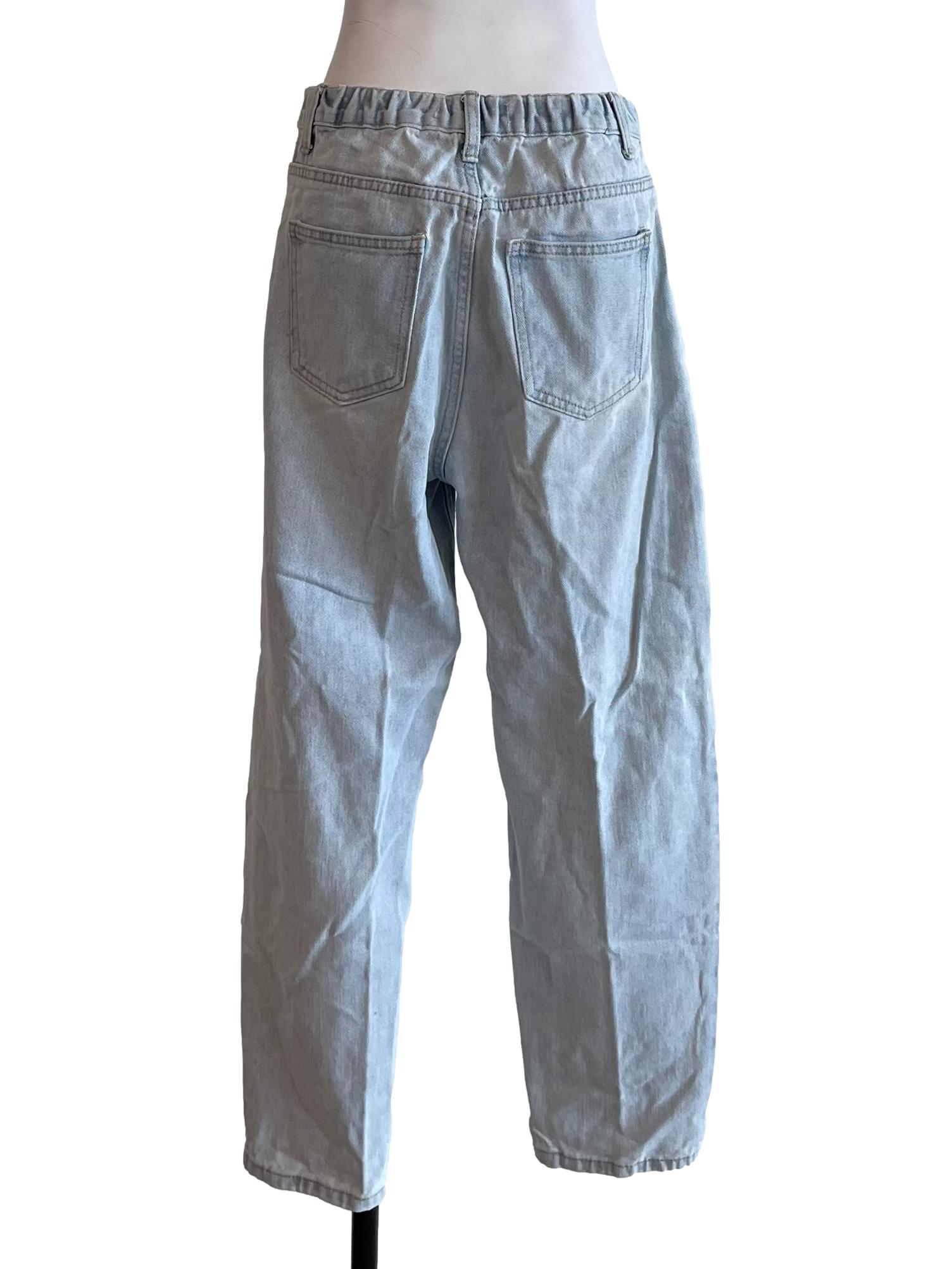 Pale Blue Baggy Fit Jeans