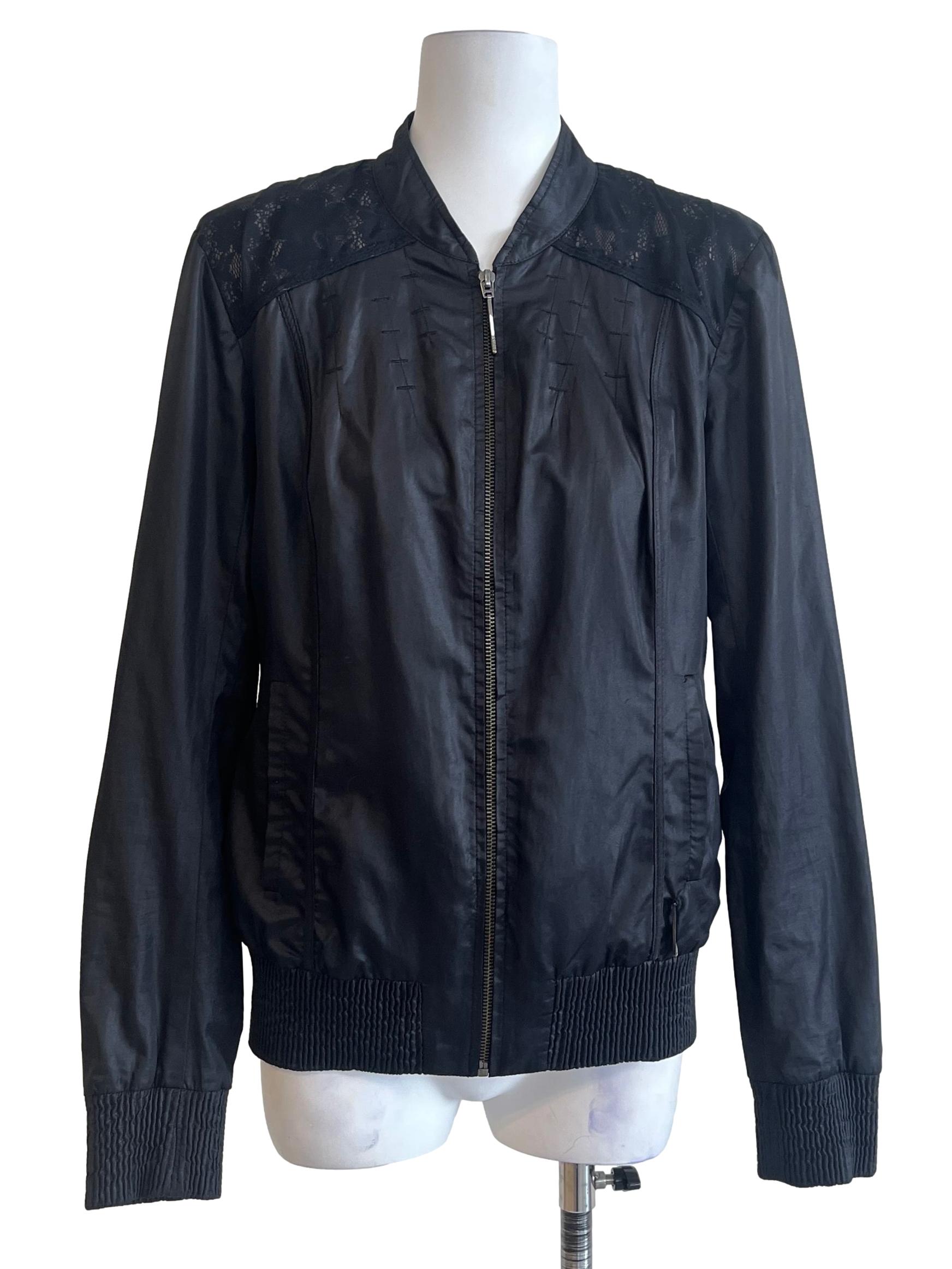 Jet Black Long Sleeve Jacket