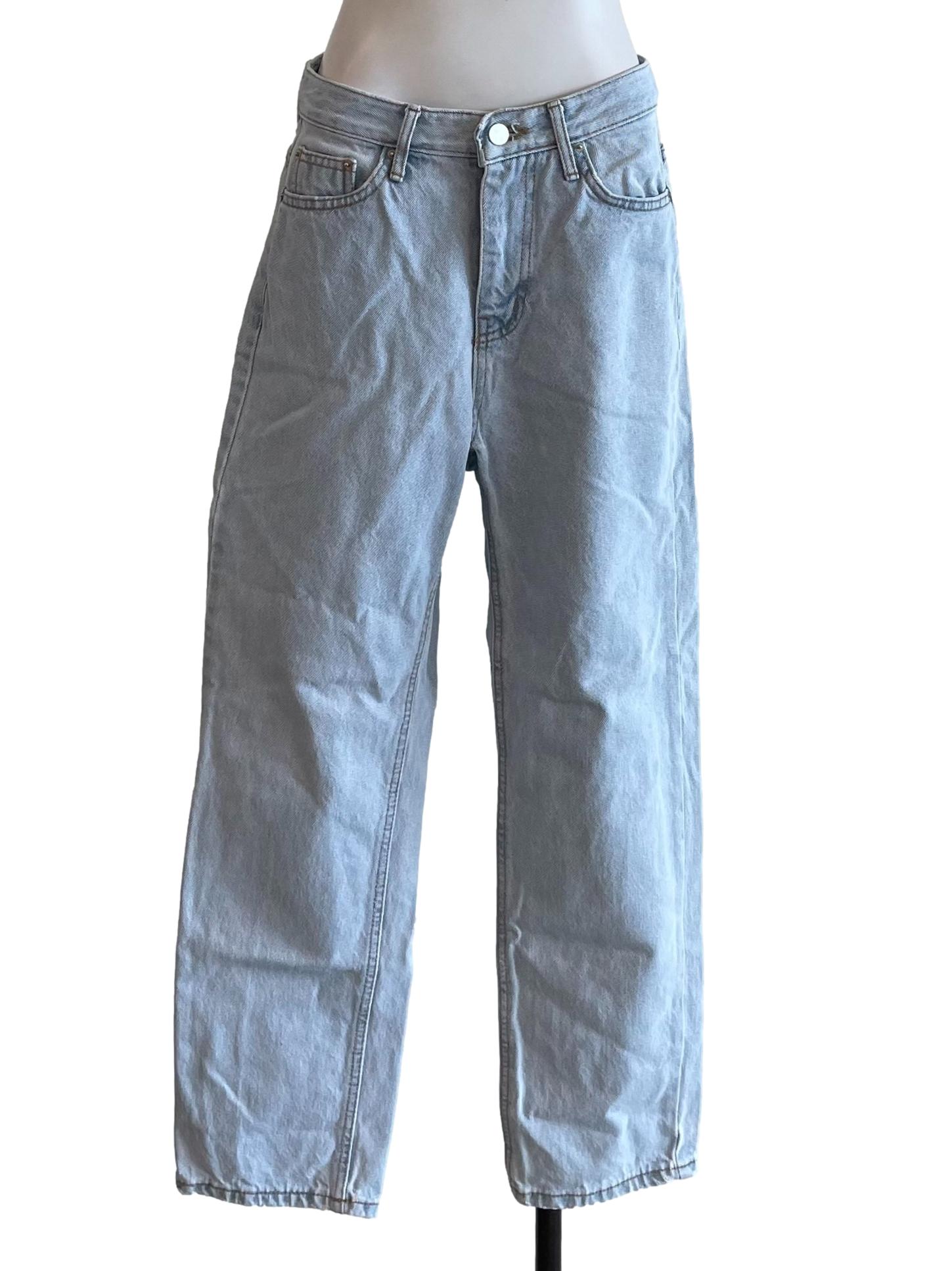 Pale Blue Straight Jeans