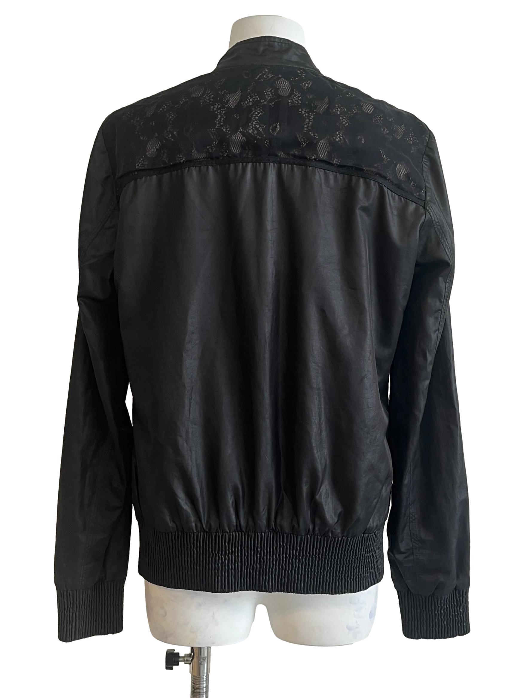 Jet Black Long Sleeve Jacket