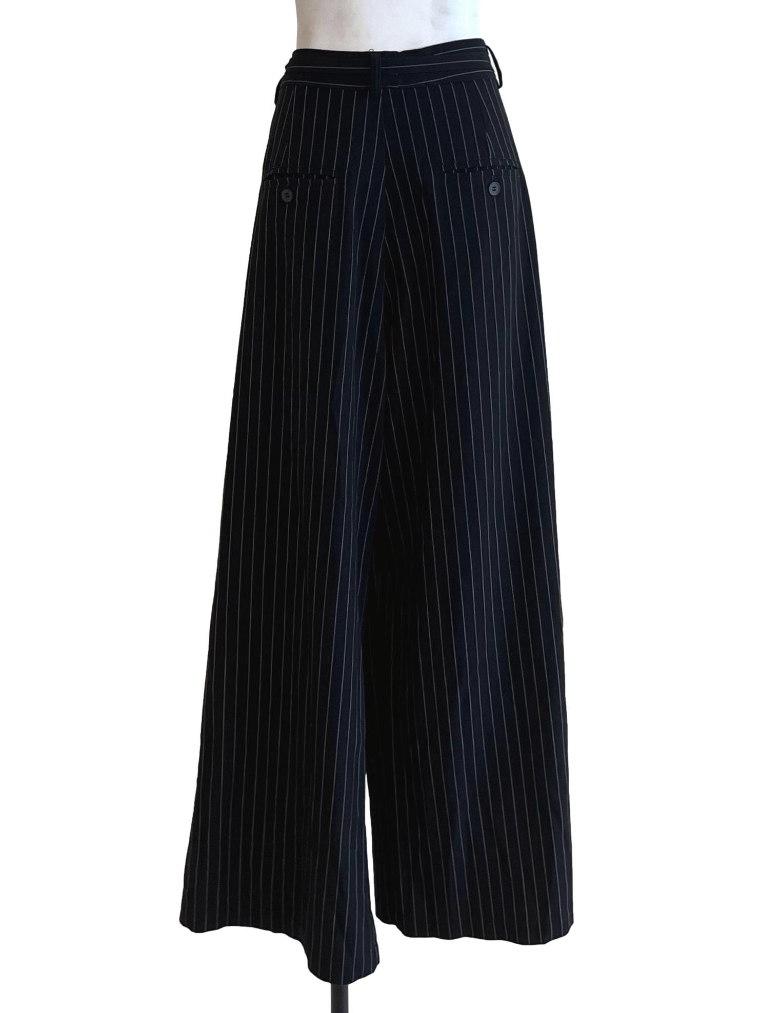Black Candy Stripe Formal Pants TEM