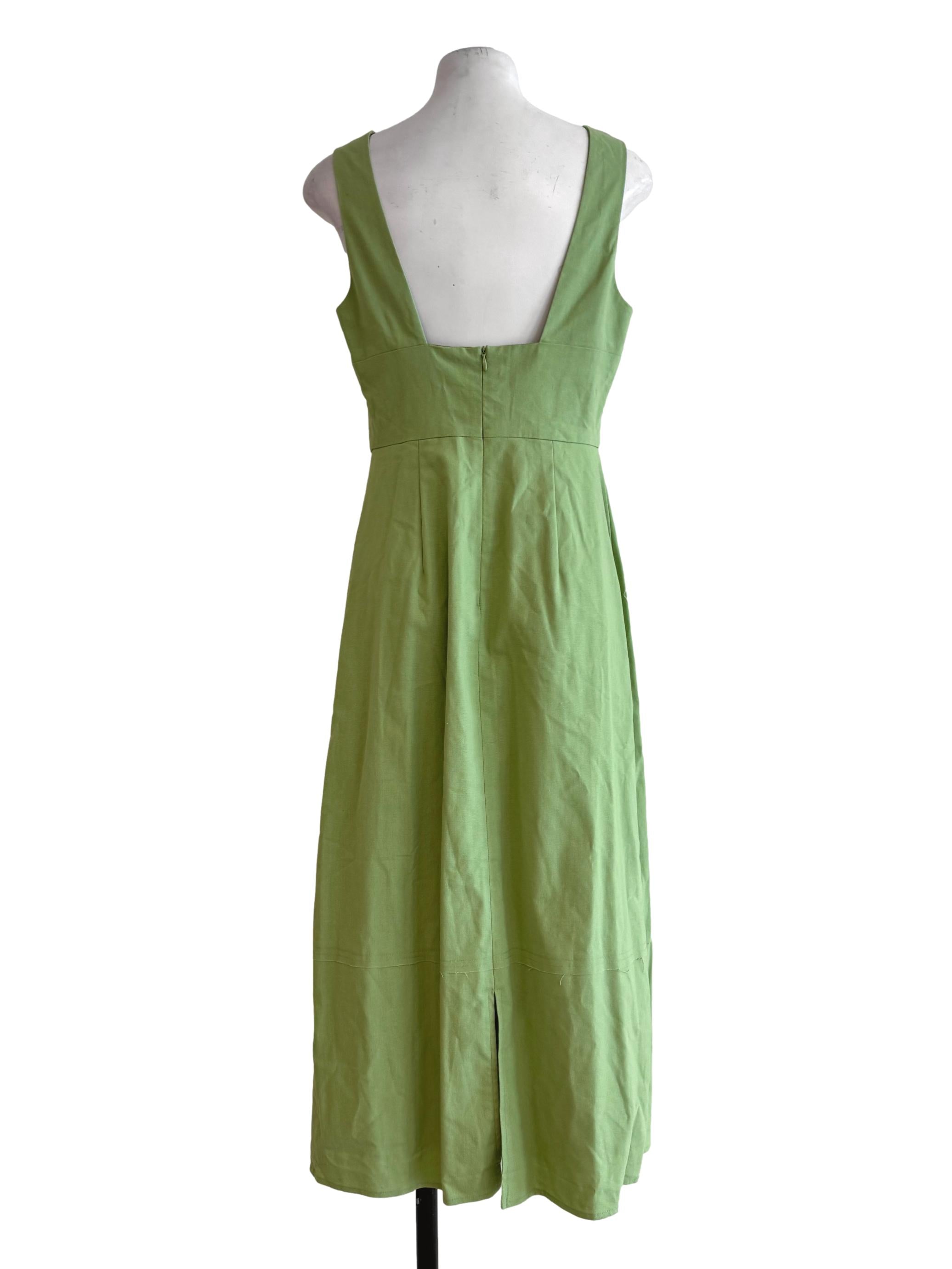 Rayon Low-Back Midi Dress OSN