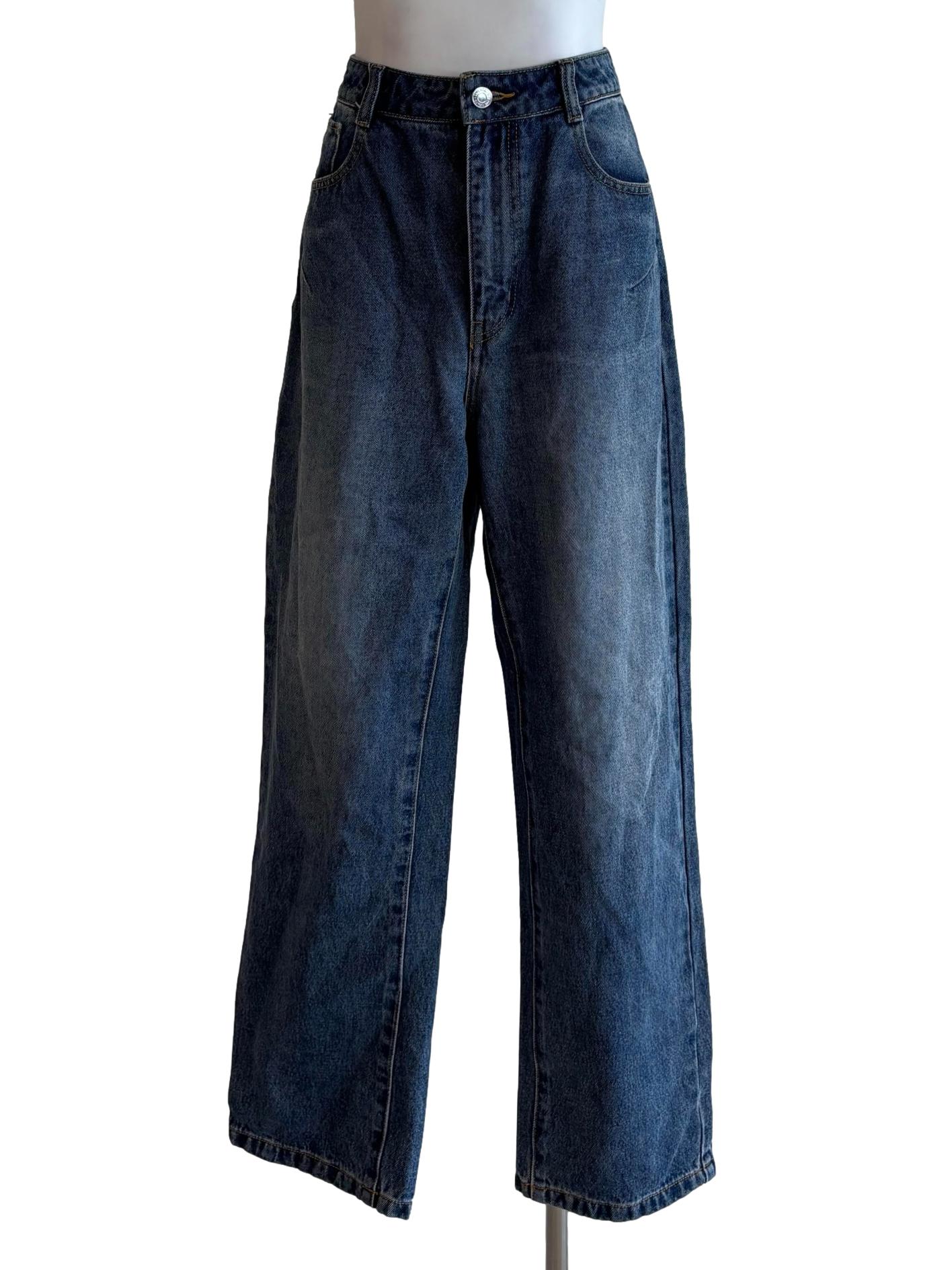 Blue Washed Denim Jeans