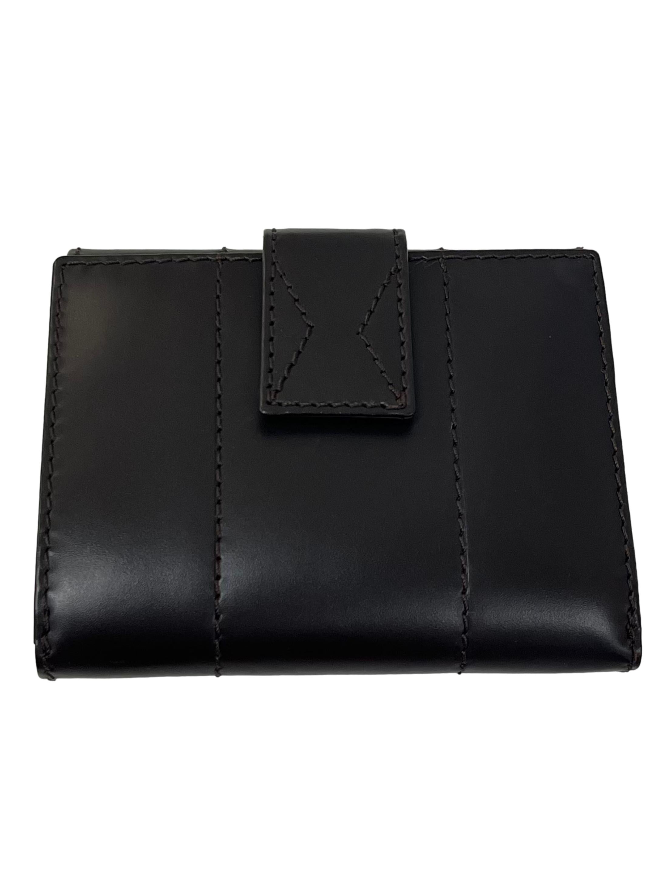 Dark Brown Leather Bifold Wallet CSN